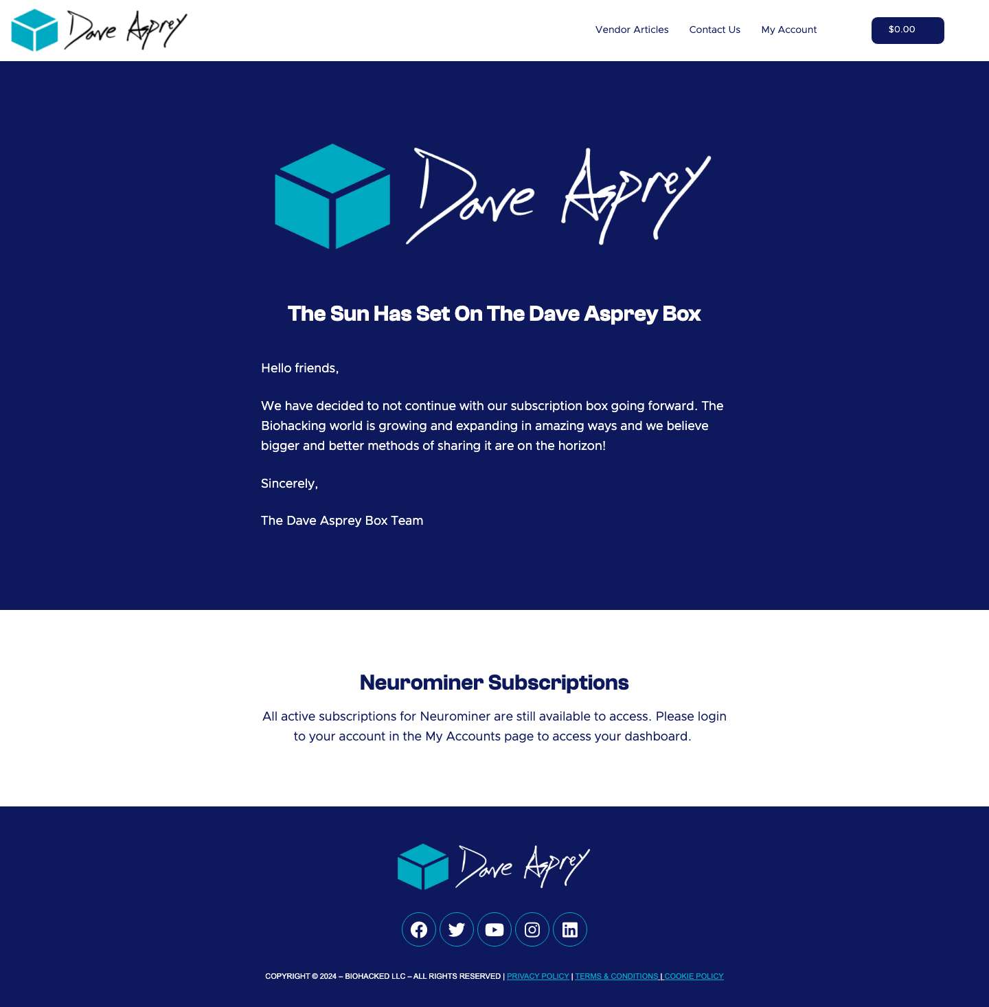 Dave Asprey Box - Dave Asprey Box - Full Screenshot