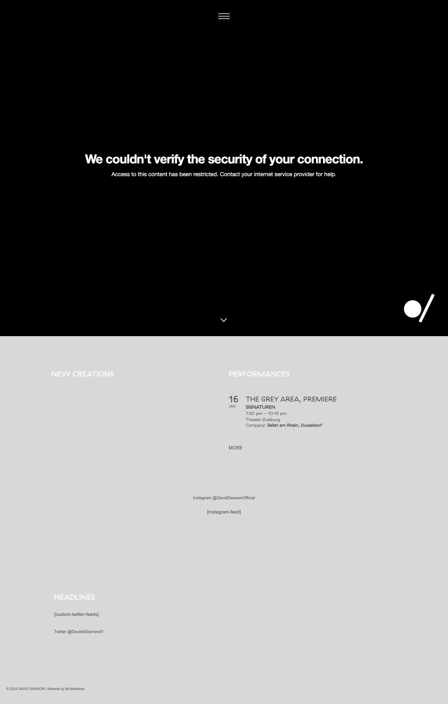 David Dawson choreographer - Full Screenshot