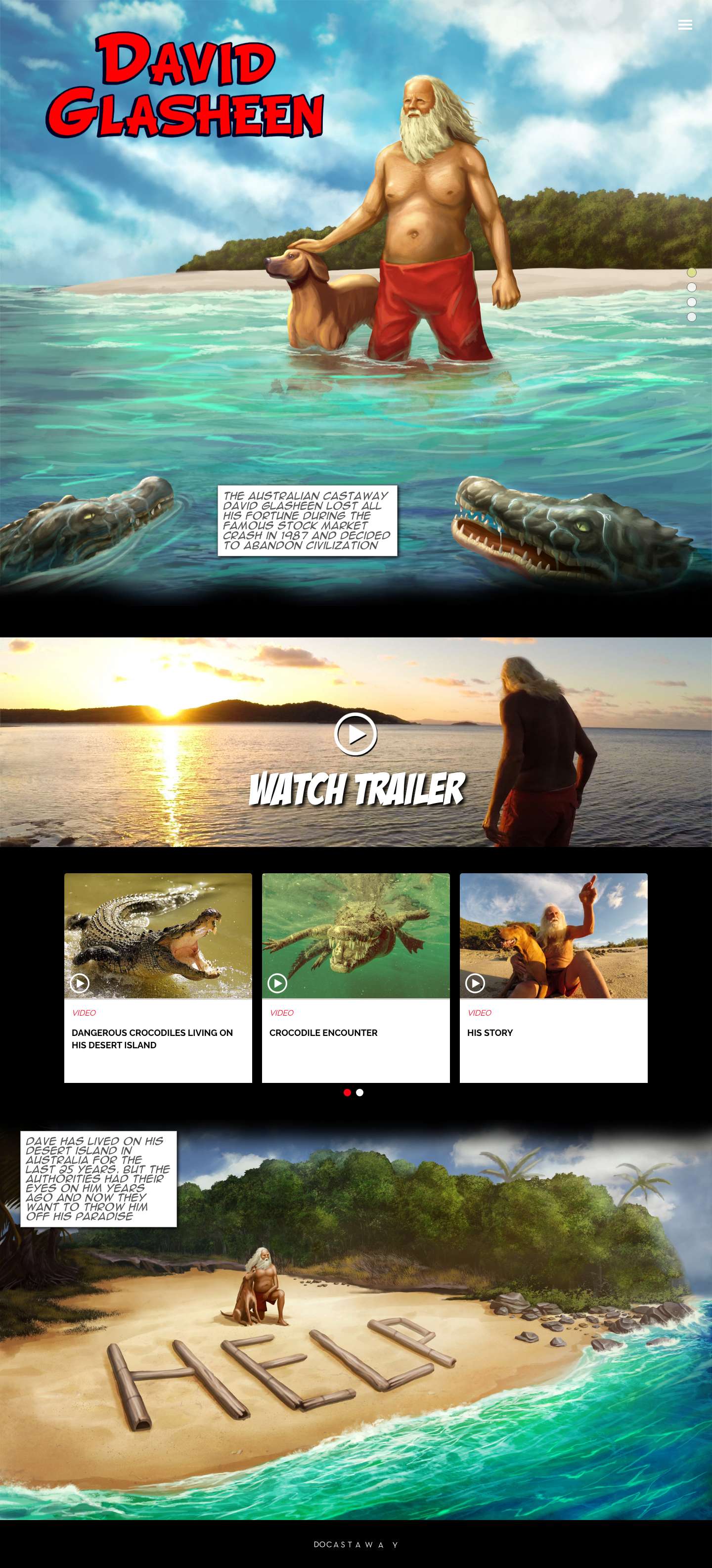 David Glasheen | The Australian Millionaire Robinson Castaway - Full Screenshot