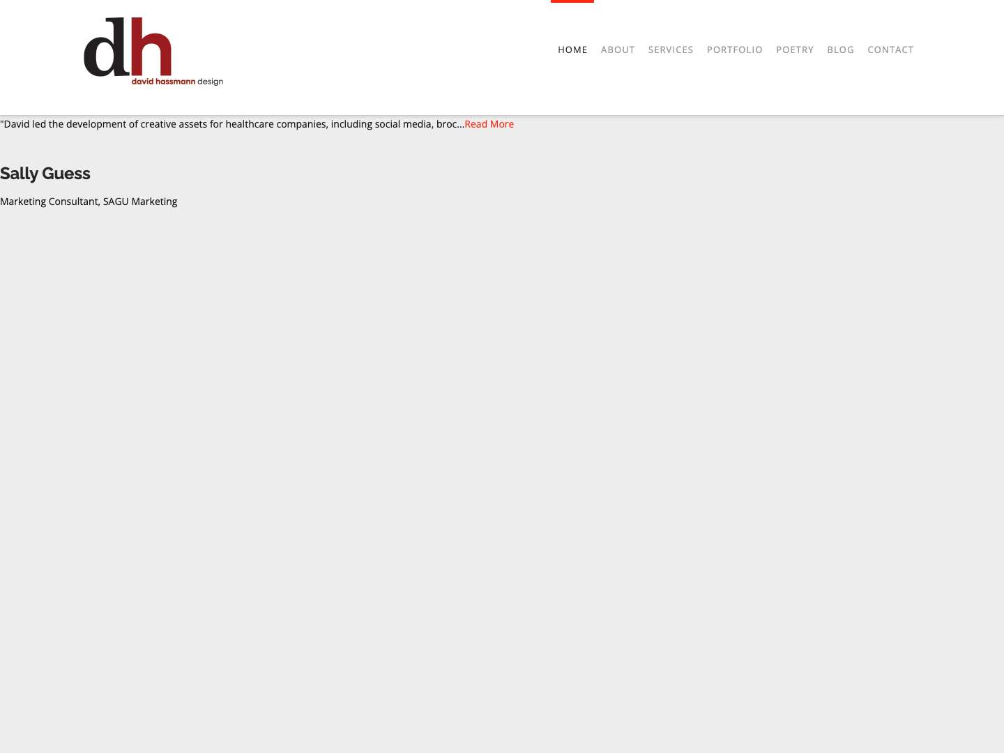 David Hassmann | Print + Web + Social - Full Screenshot