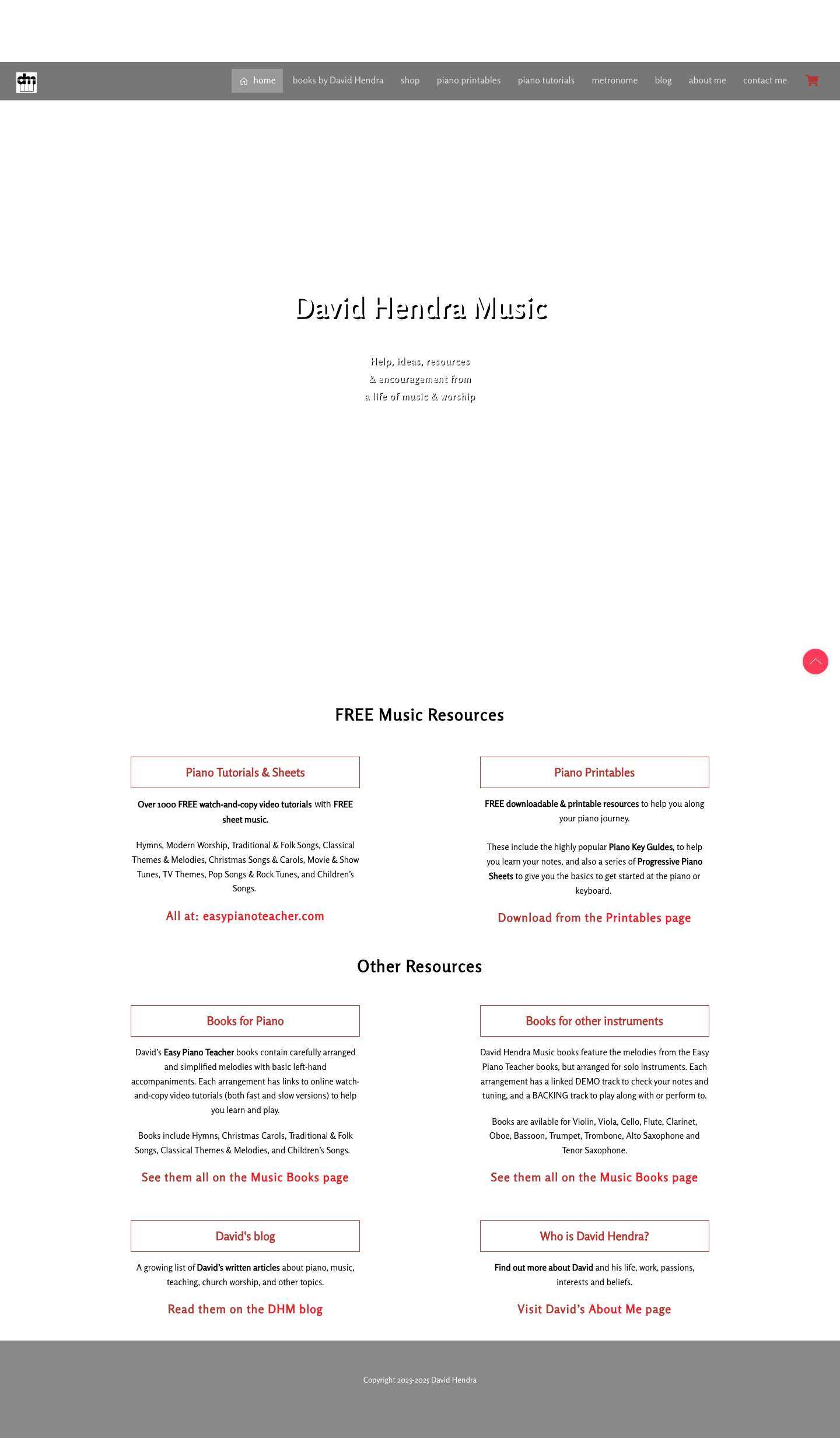 David Hendra Music - Full Screenshot