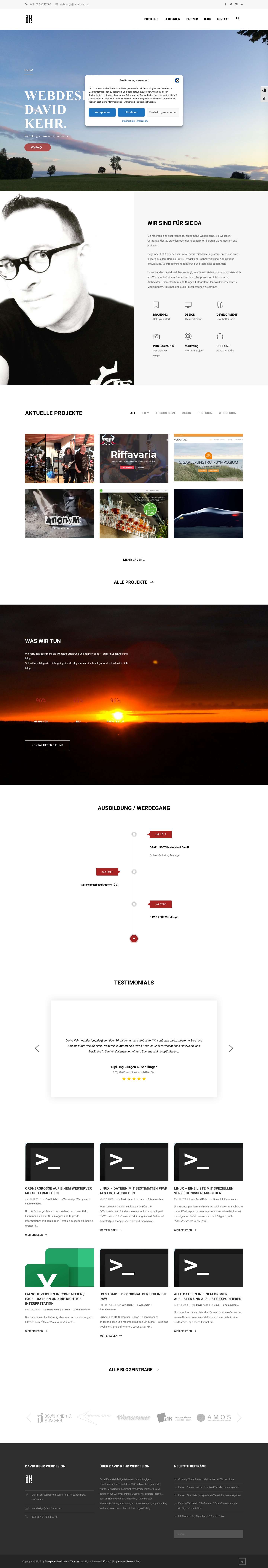 David Kehr Webdesign | Webdesign | IT Service - Full Screenshot