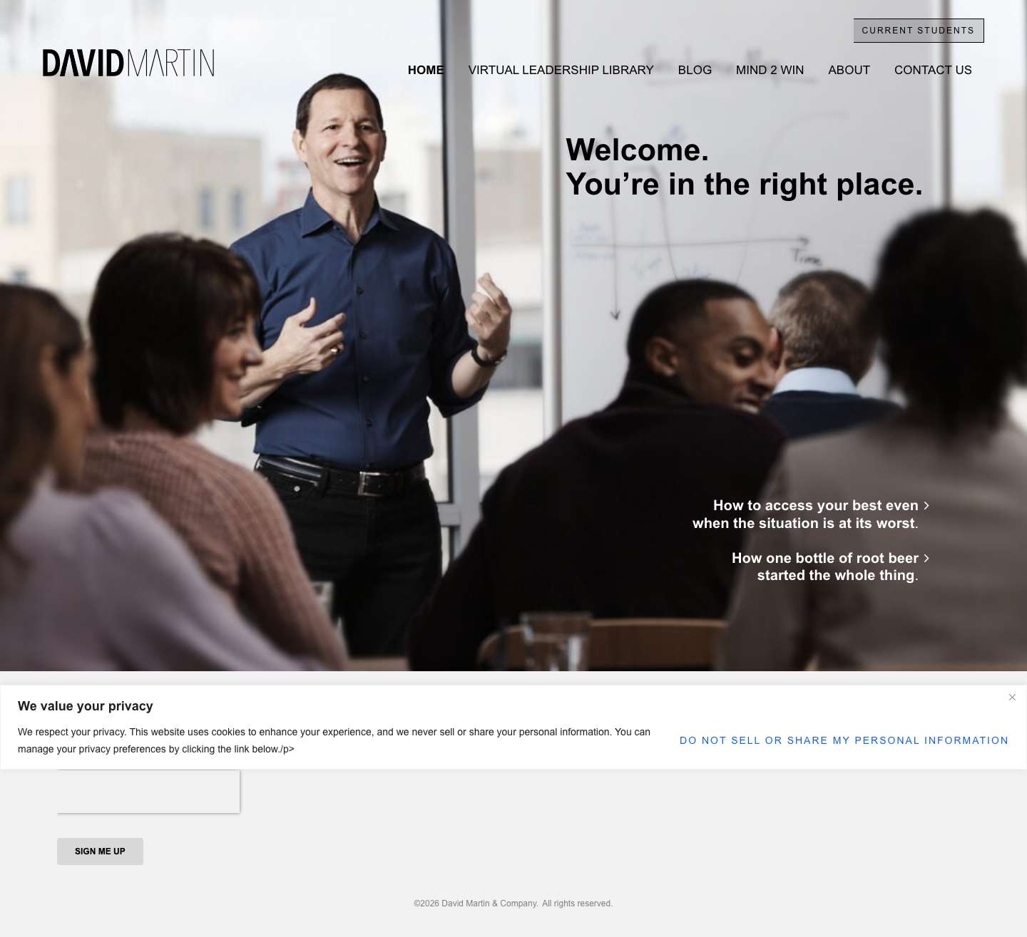 Home - David Martin & Company - Full Screenshot