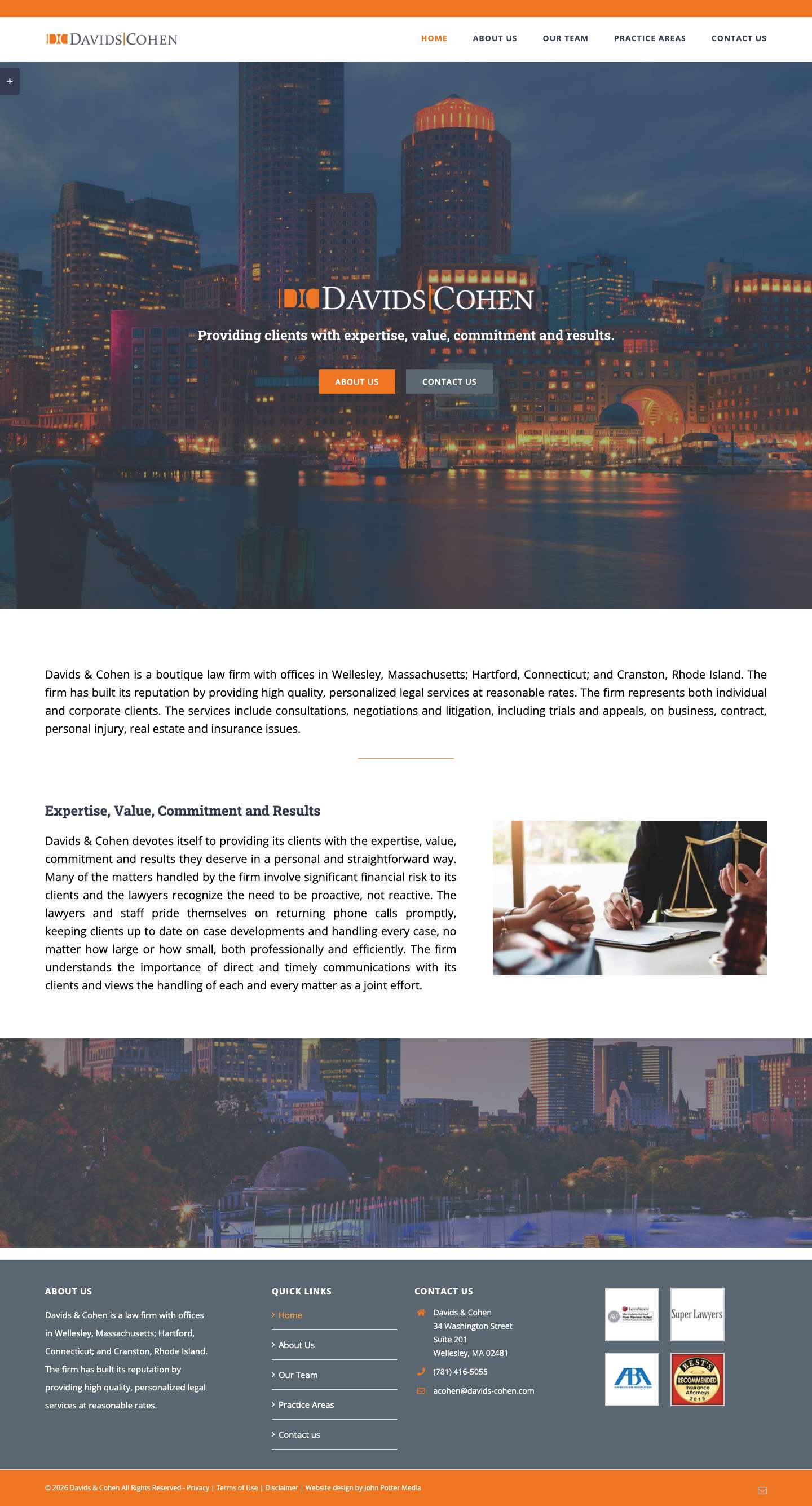 Home - Davids & Cohen - Full Screenshot