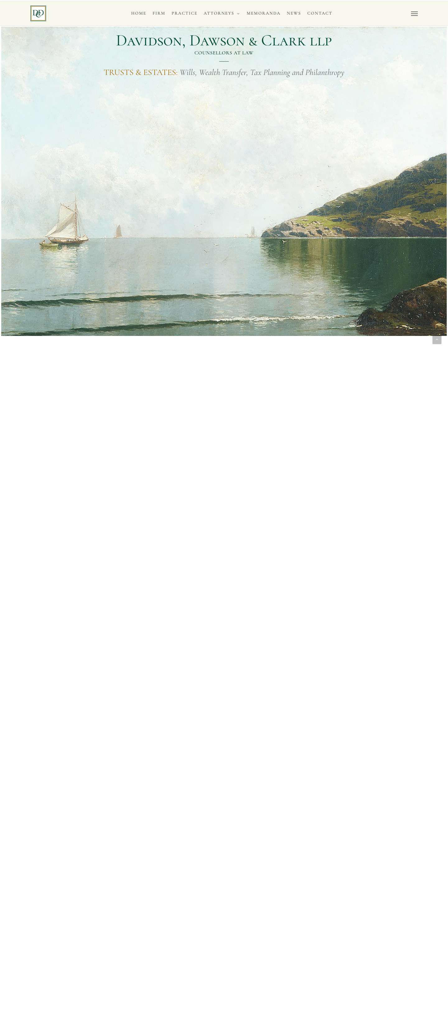 Home - Davidson, Dawson & Clark LLP - Full Screenshot