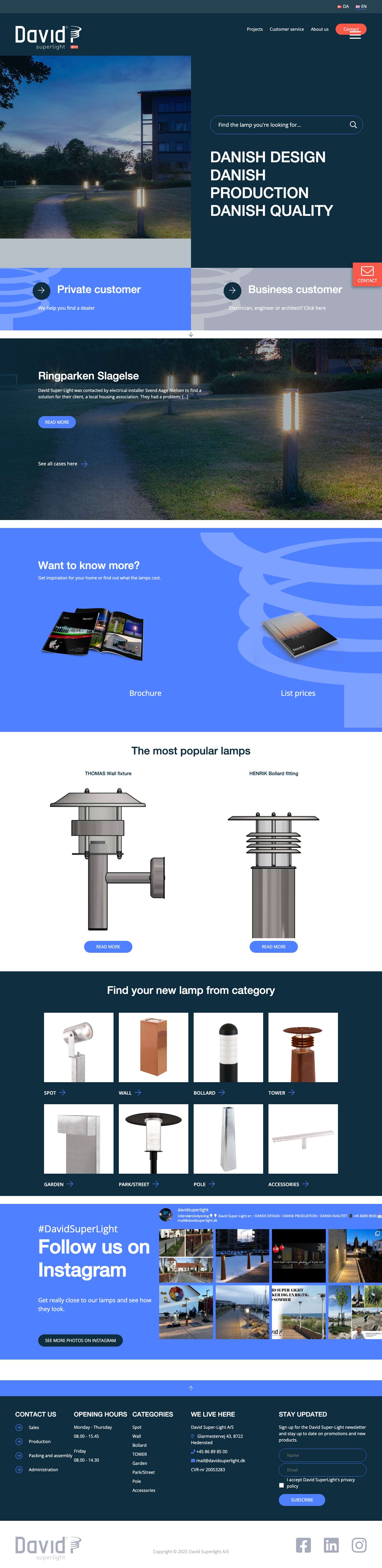 David Super-Light - DANISH DESIGN, DANISH PRODUCTION, DANISH QUALITY | David Super-LightDavid Super-Light - DANISH DESIGN, DANISH PRODUCTION, DANISH QUALITY - Full Screenshot