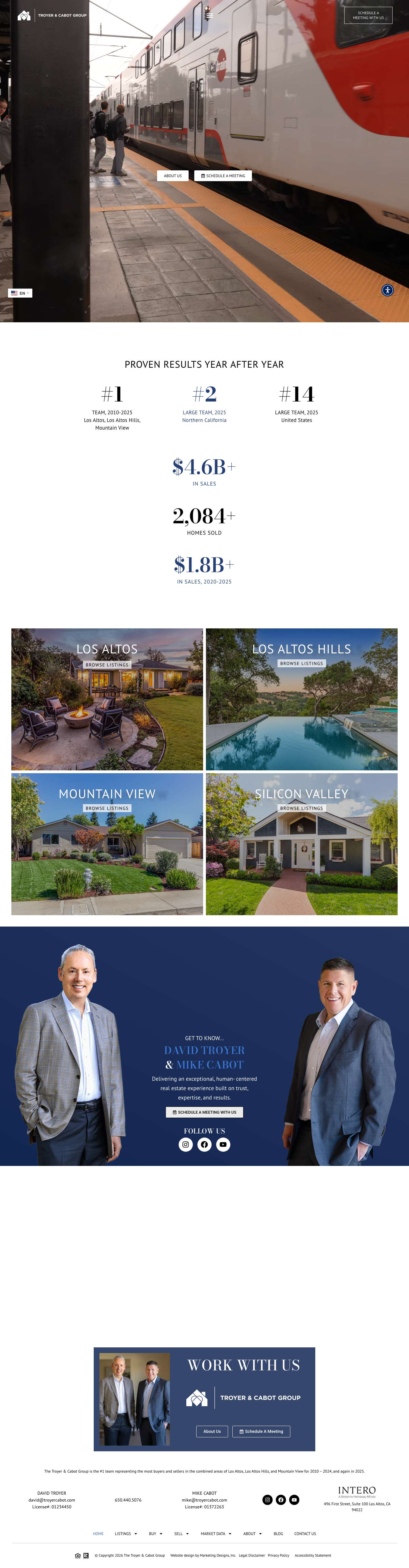 The Troyer & Cabot Group – Your home is where our heart is. - Full Screenshot