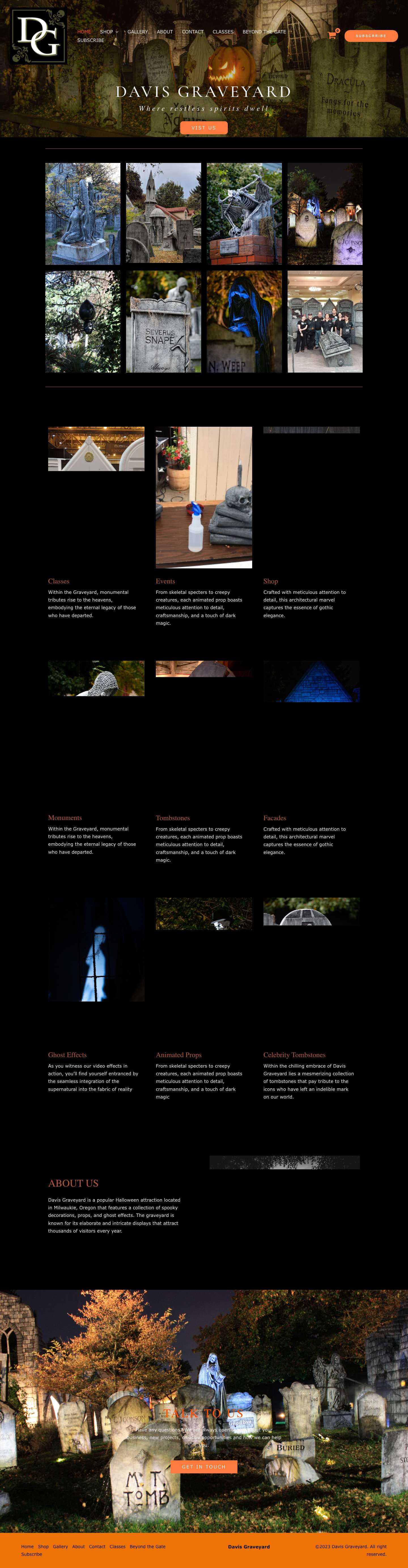 Davis Graveyard – Halloween Home Haunt - Full Screenshot