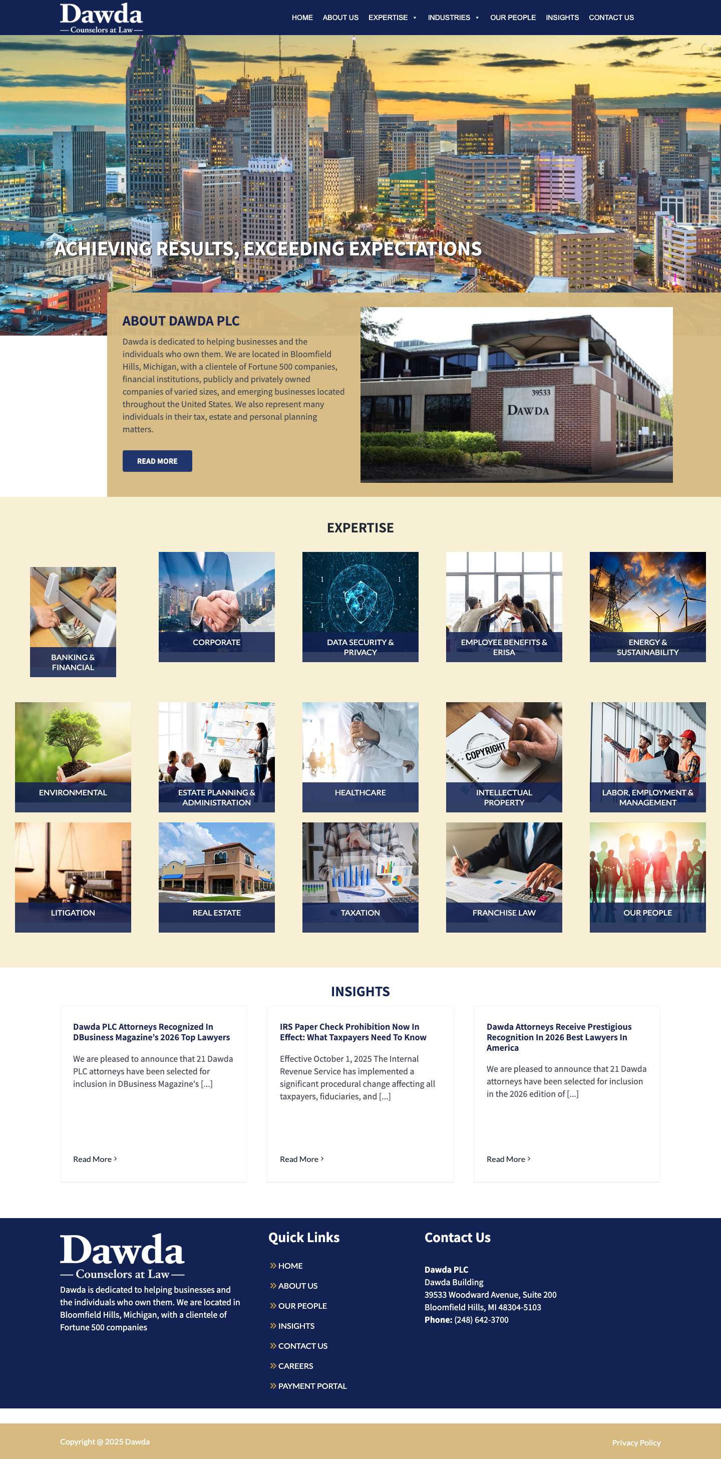 Home - Dawda PLC - Full Screenshot