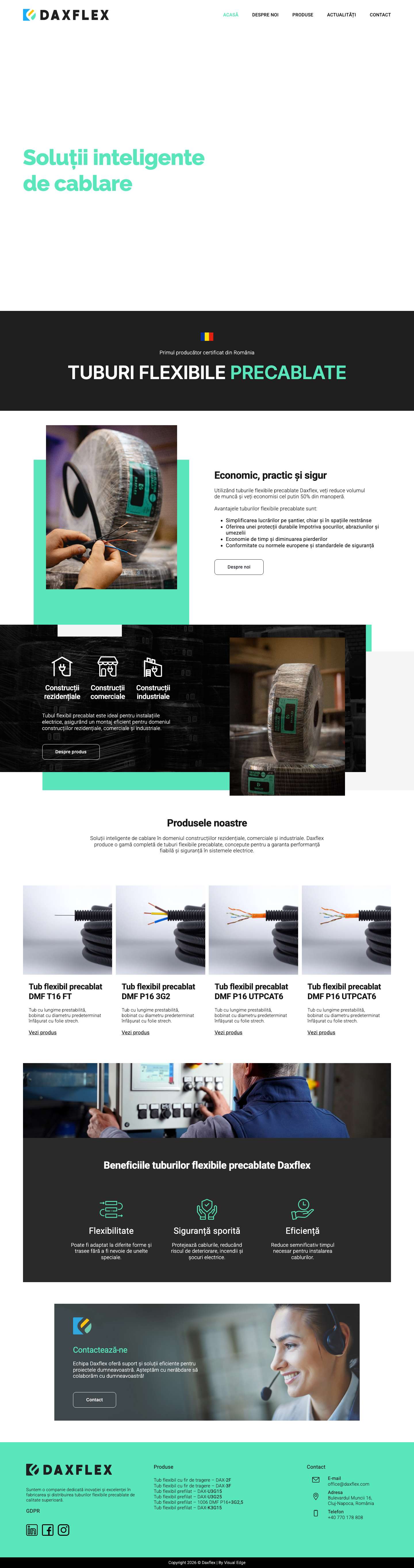 Tub flexibil - Daxflex - Full Screenshot