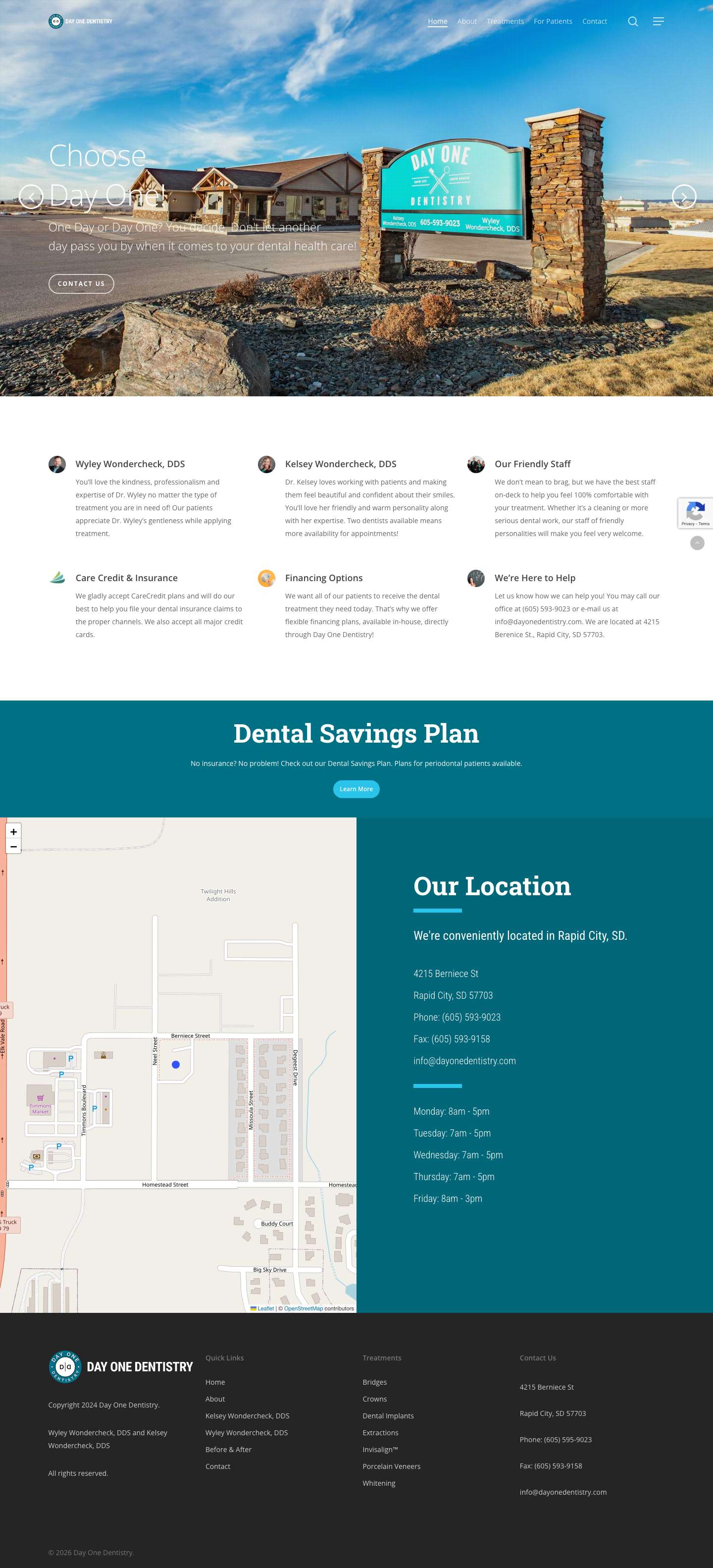 Home - Day One Dentistry - Full Screenshot