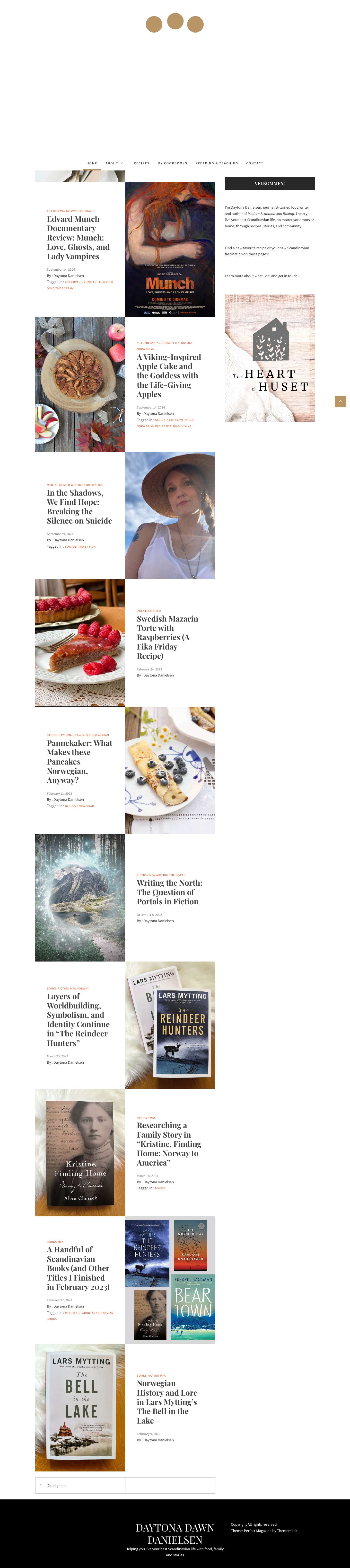 Daytona Dawn Danielsen - Helping you live your best Scandinavian life with food, family, and stories - Full Screenshot