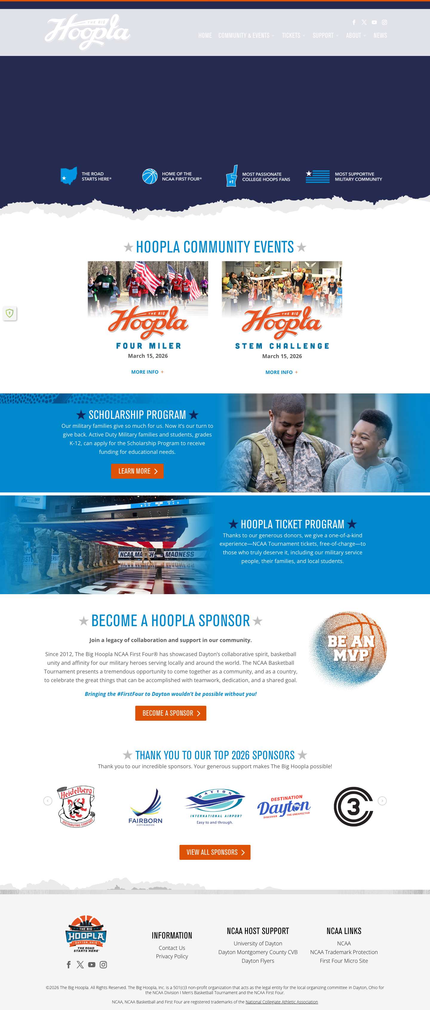 Home - The Big Hoopla - Full Screenshot