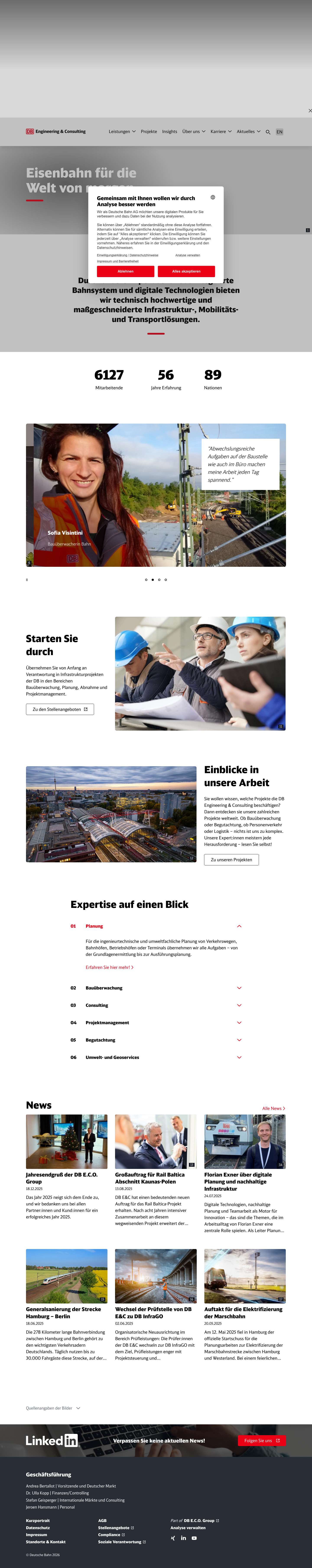 DB Engineering & Consulting | Eisenbahn für die Welt von morgen - Full Screenshot