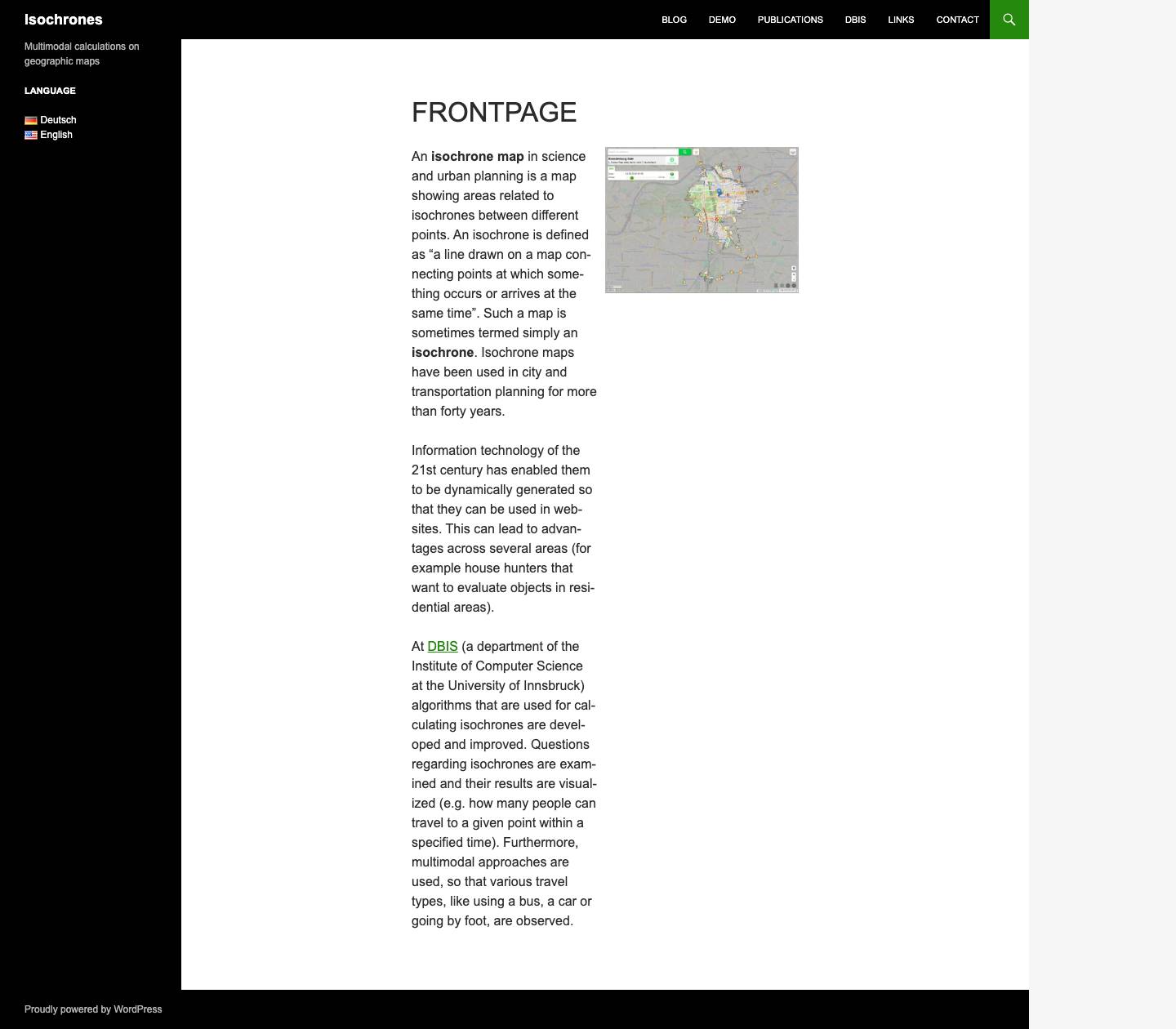 Isochrones | Multimodal calculations on geographic maps - Full Screenshot