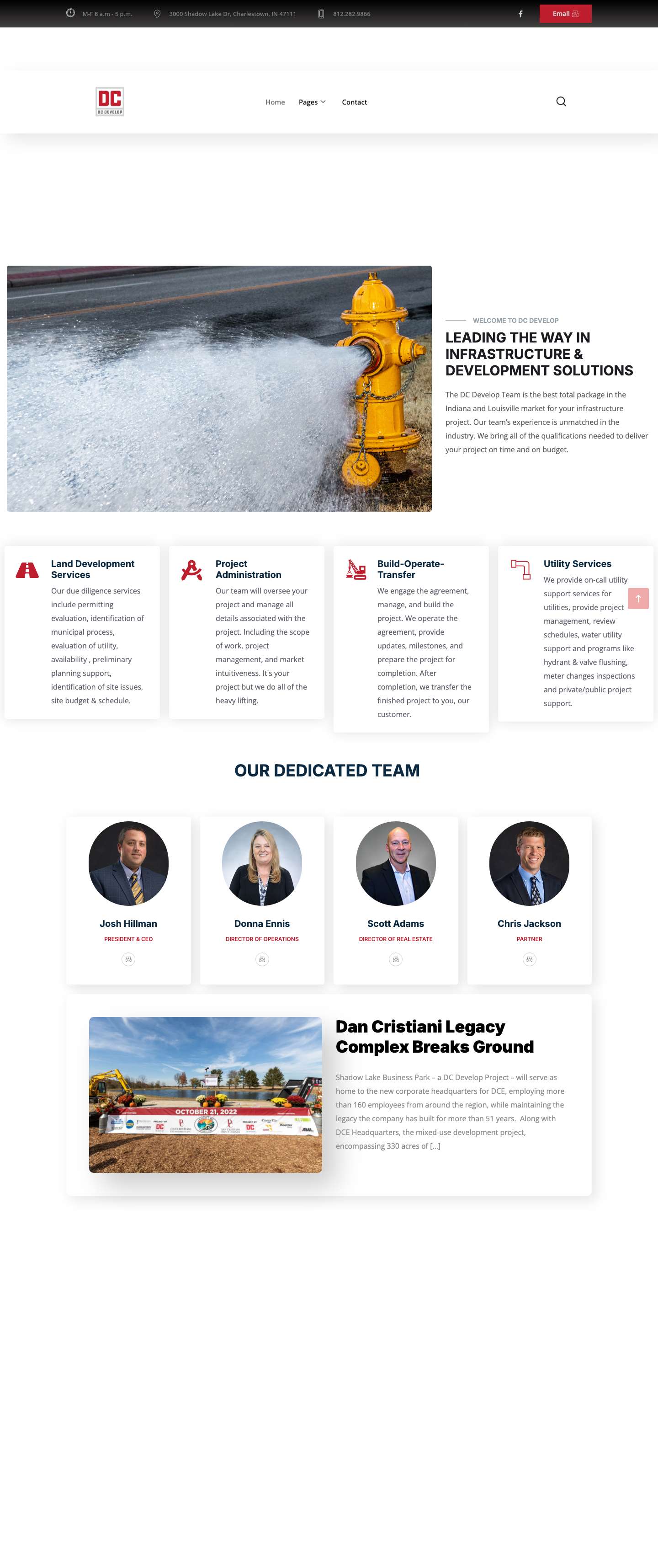 Home - DC Develop - Full Screenshot