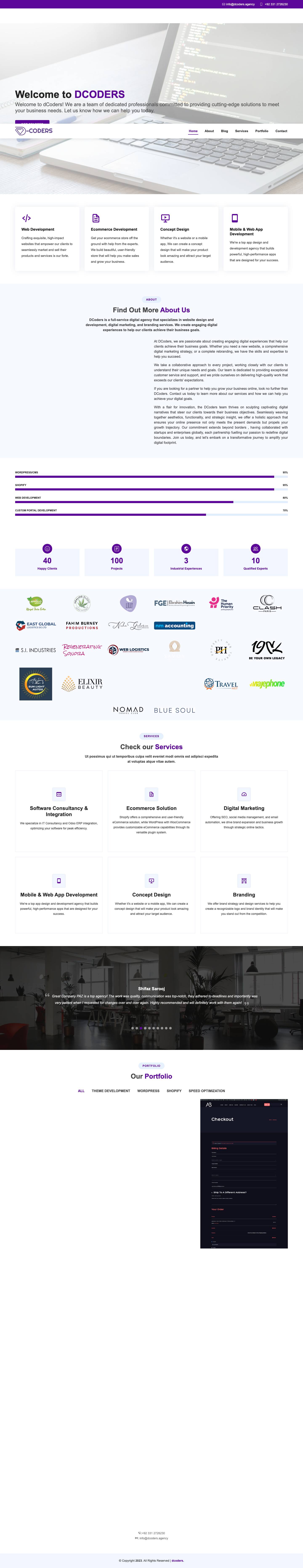 dCoders Agency - Full Screenshot