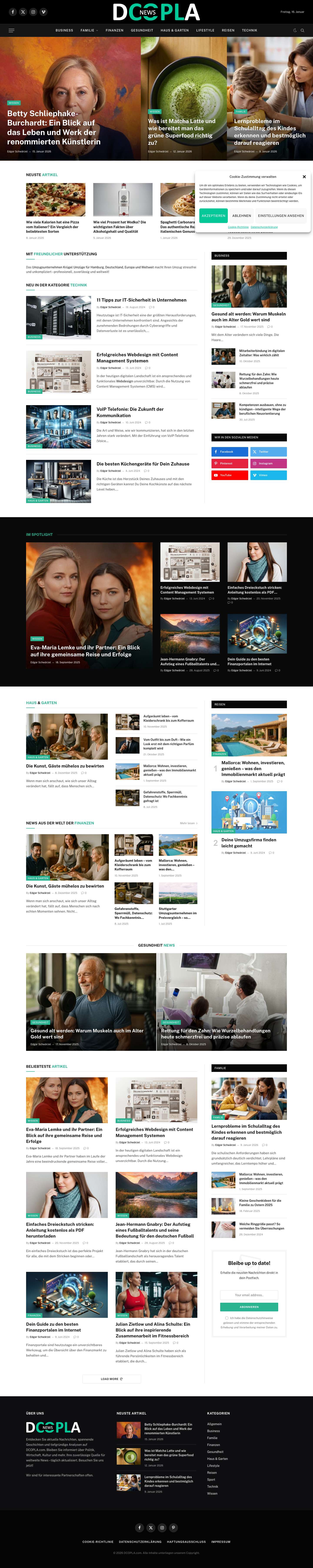 Homepage - DCOPLA.com - Full Screenshot