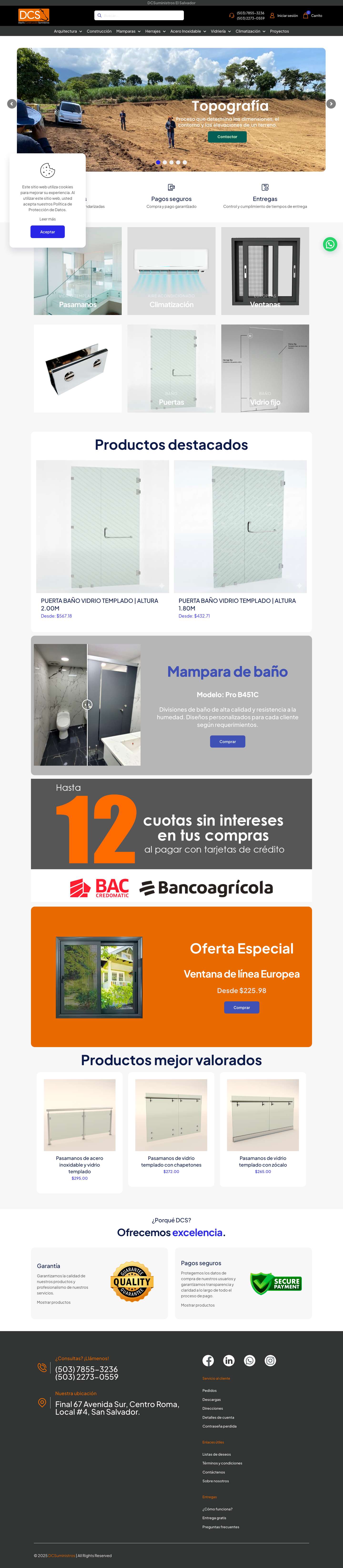 DCS – Ferretería especializada - Full Screenshot