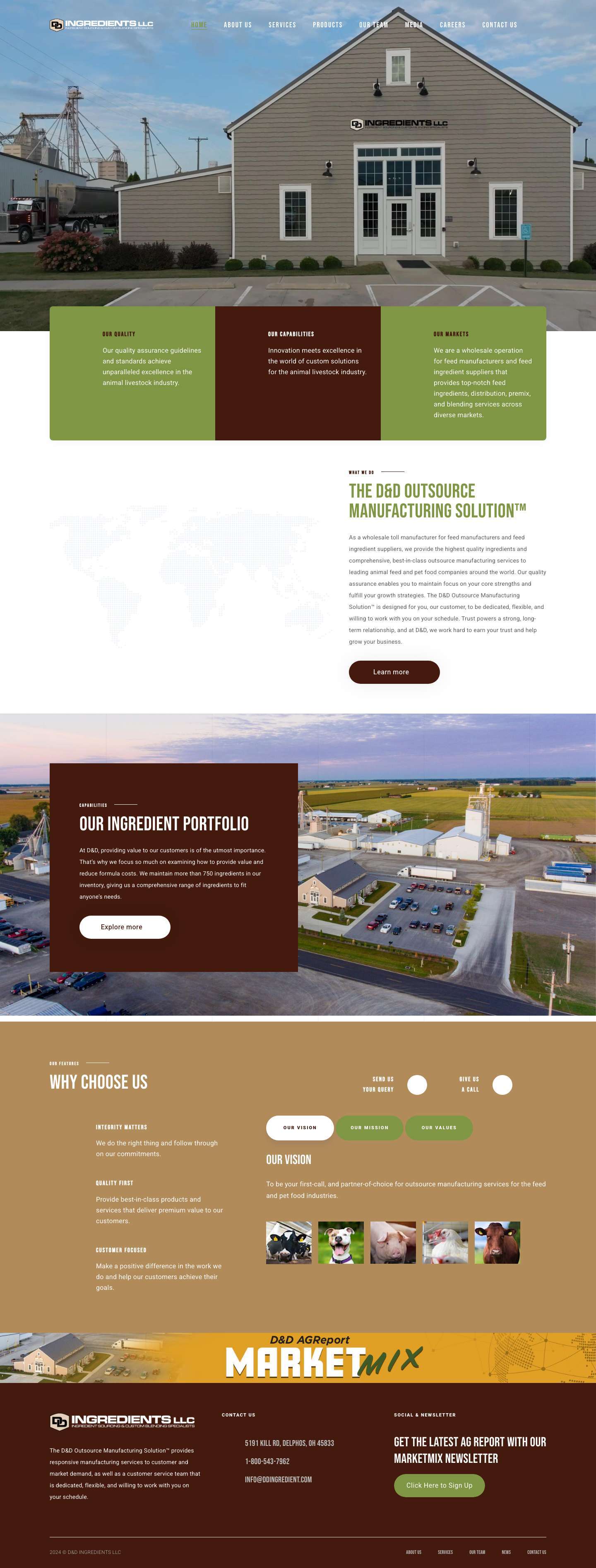 Home - D&D Ingredients - Full Screenshot