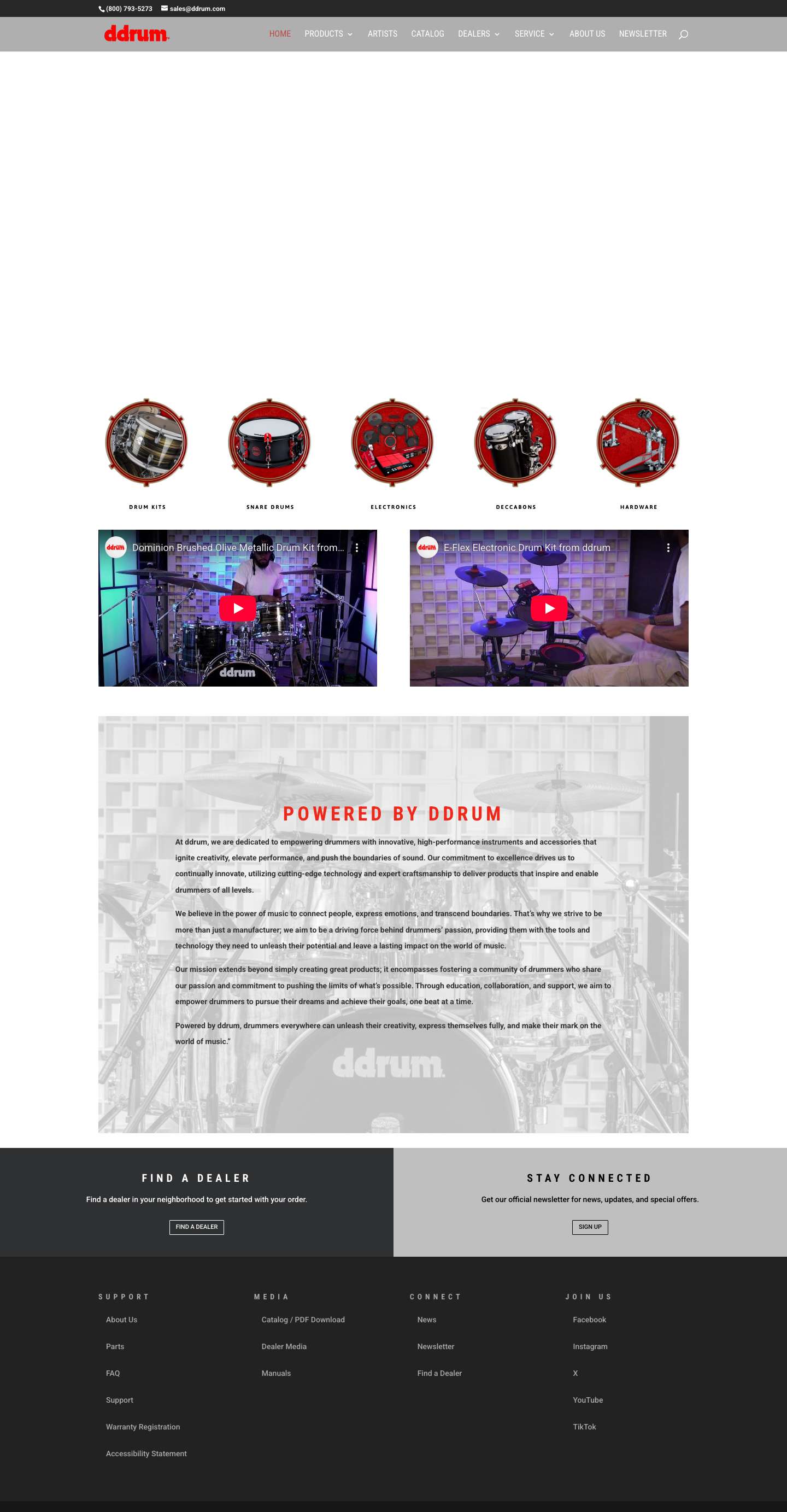 Powered By ddrum | ddrum - Full Screenshot