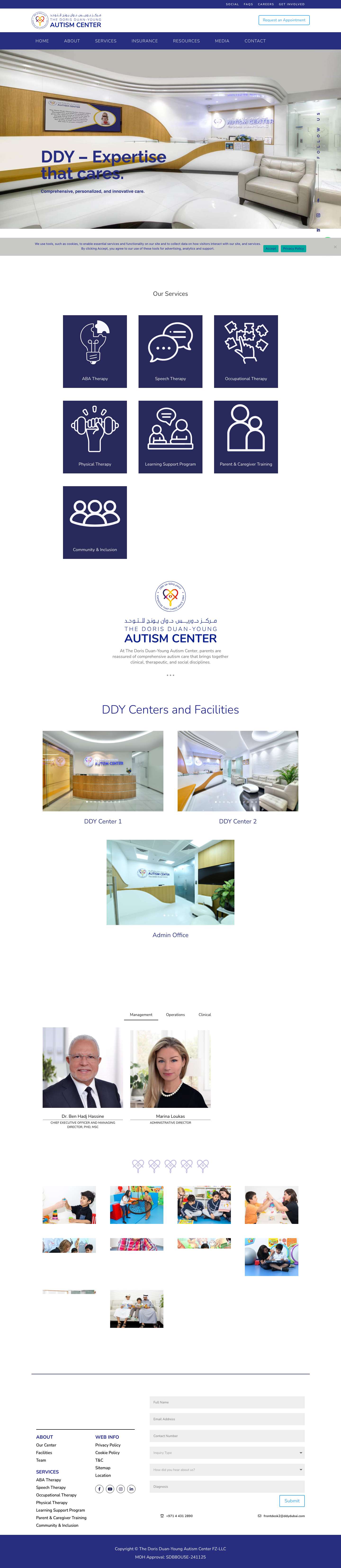 DDY – Dubai’s Most Trusted Autism & Early Intervention Experts - Full Screenshot