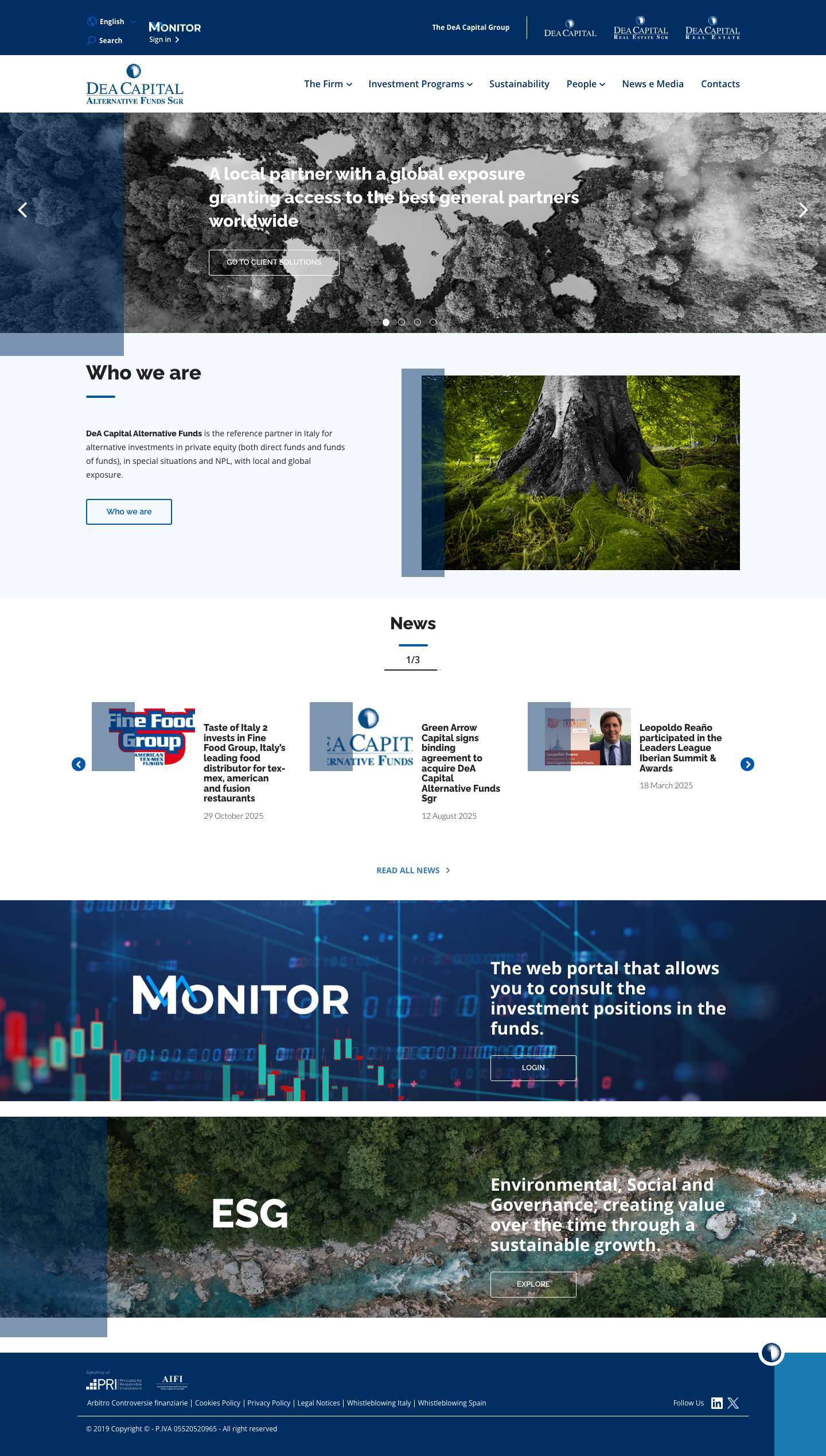 DeA Capital Alternative Funds - Full Screenshot