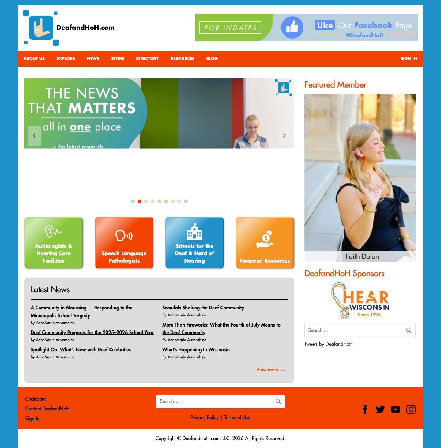 Home - Deafand - Full Screenshot