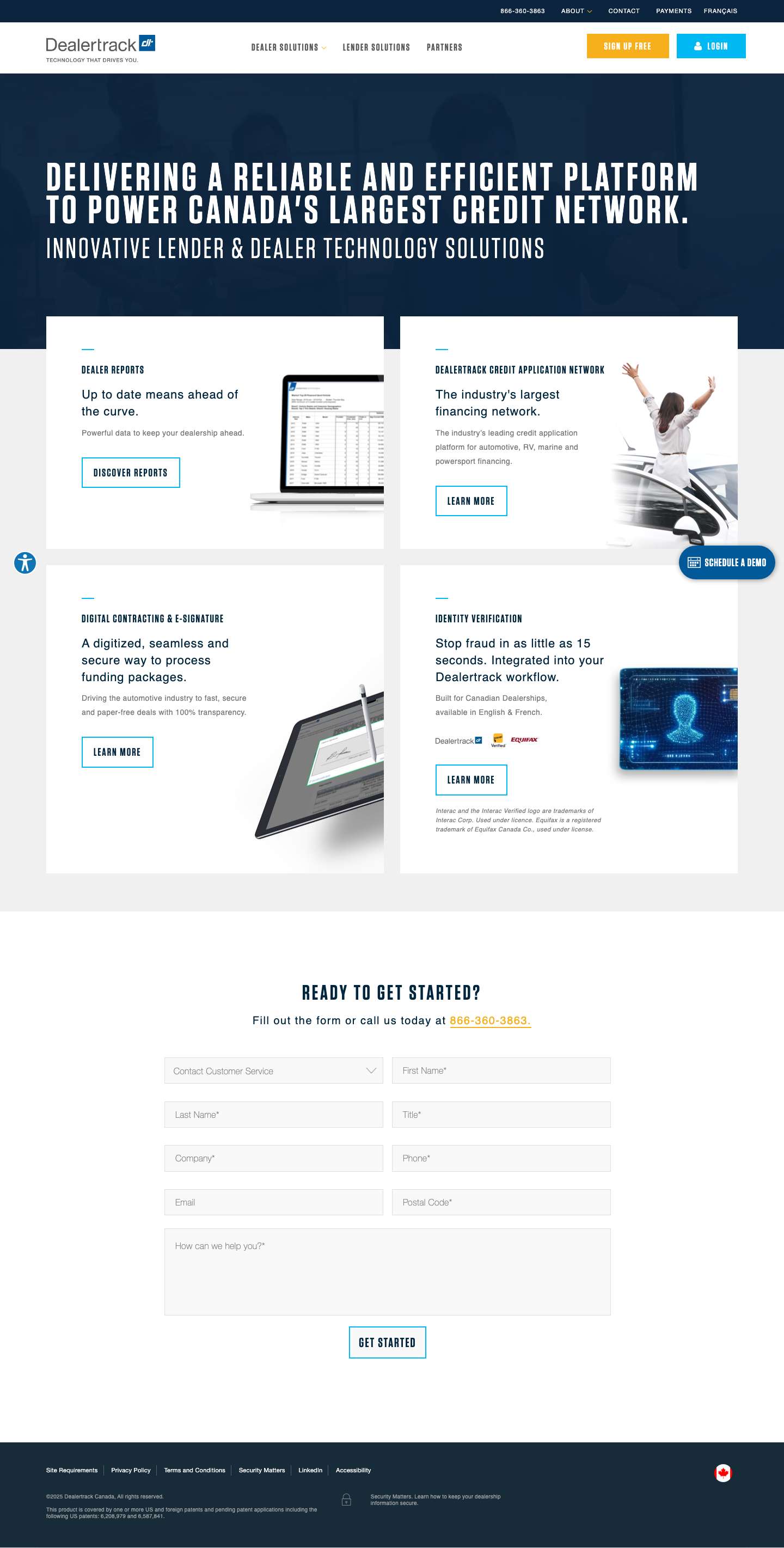 Dealertrack Canada - Full Screenshot