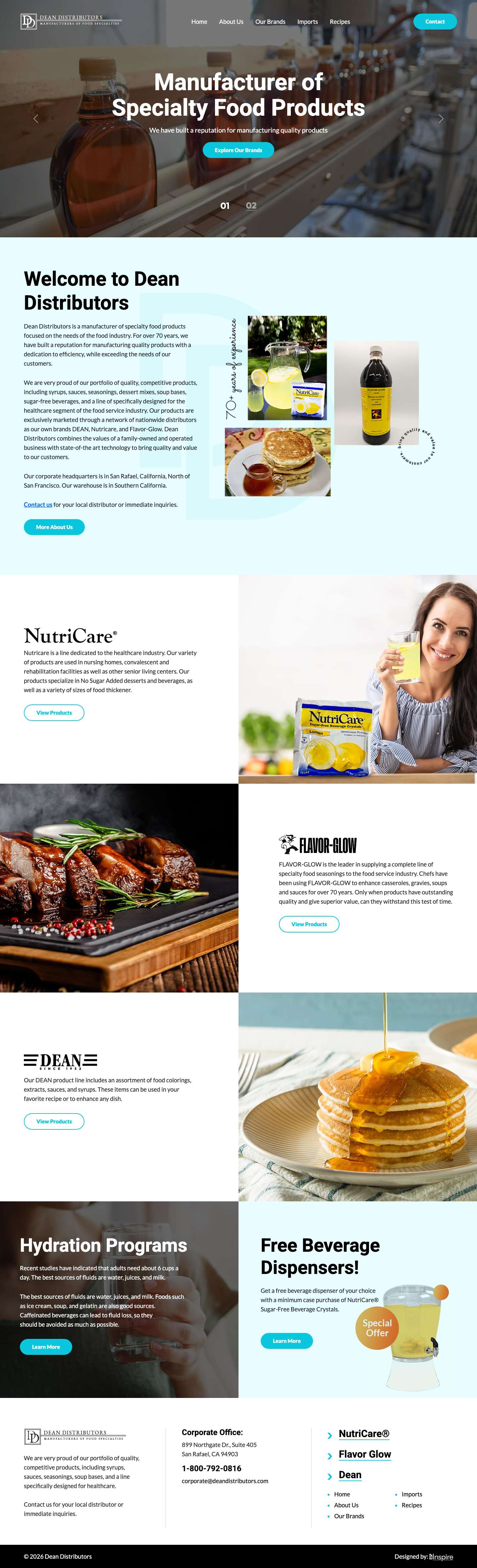 Dean Distributors - Full Screenshot