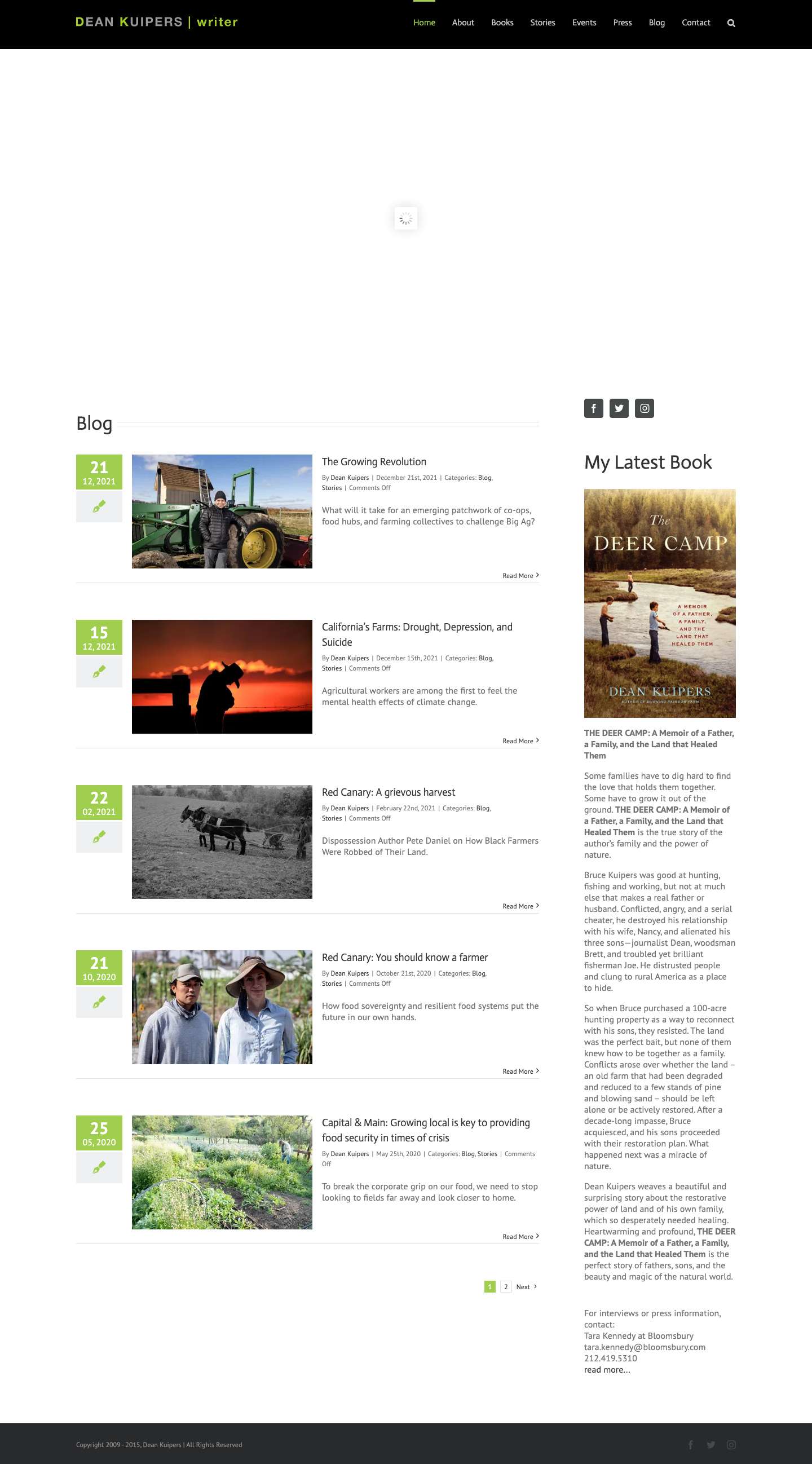 Home - Dean Kuipers - Full Screenshot