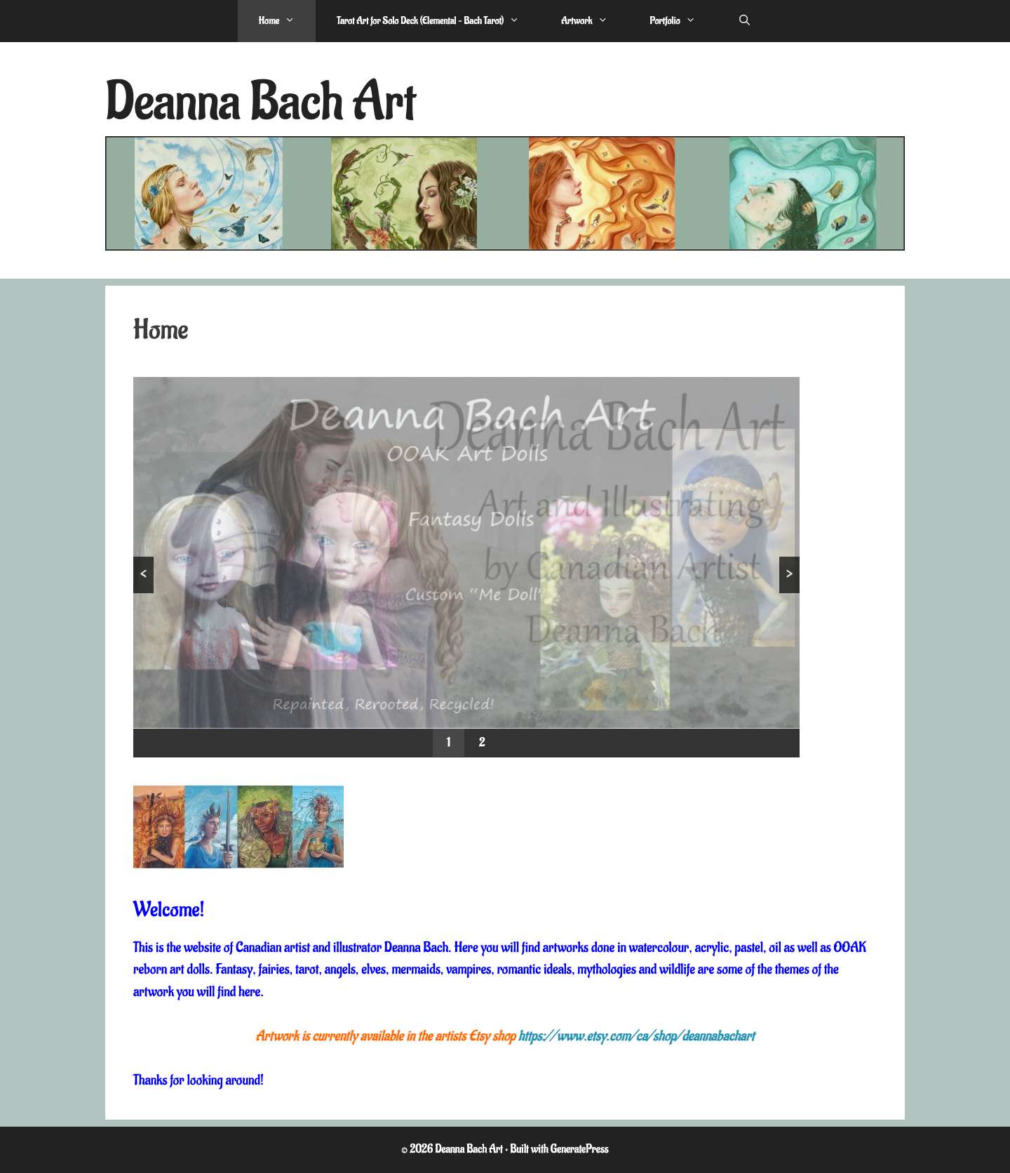 Deanna Bach Art - Full Screenshot