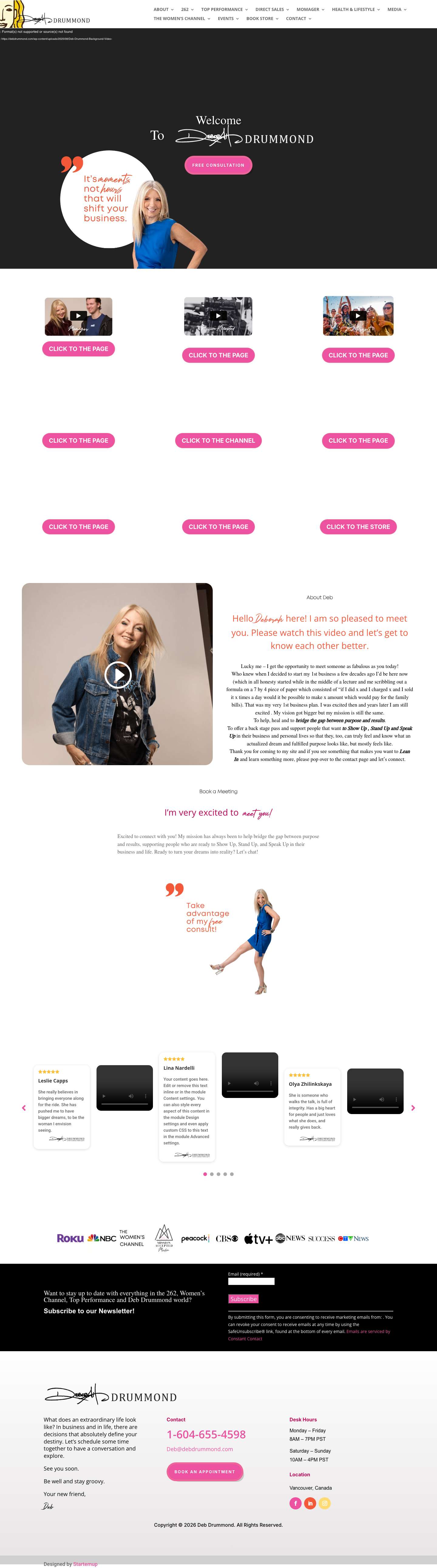 Deb Drummond | Ultrapreneur, Entrepreneur, Top Performance Coach - Deb Drummond - Full Screenshot