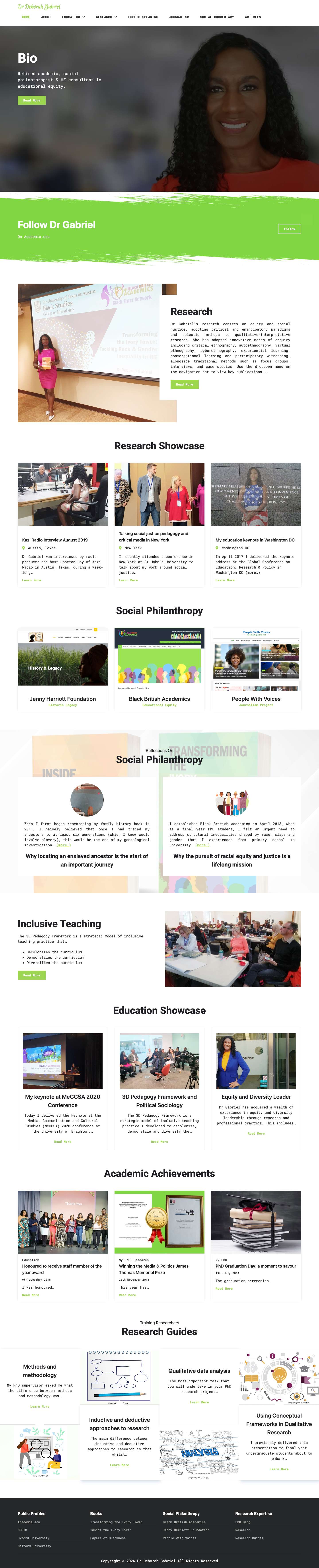 Home | Deborah Gabriel | Dr Deborah Gabriel - Full Screenshot