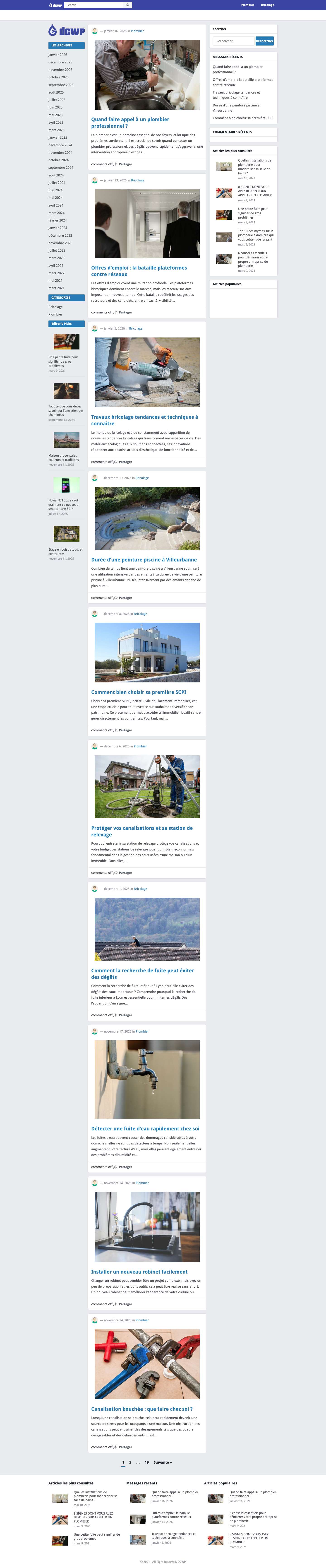 DCWP – plus de soucis de canalisations - Full Screenshot