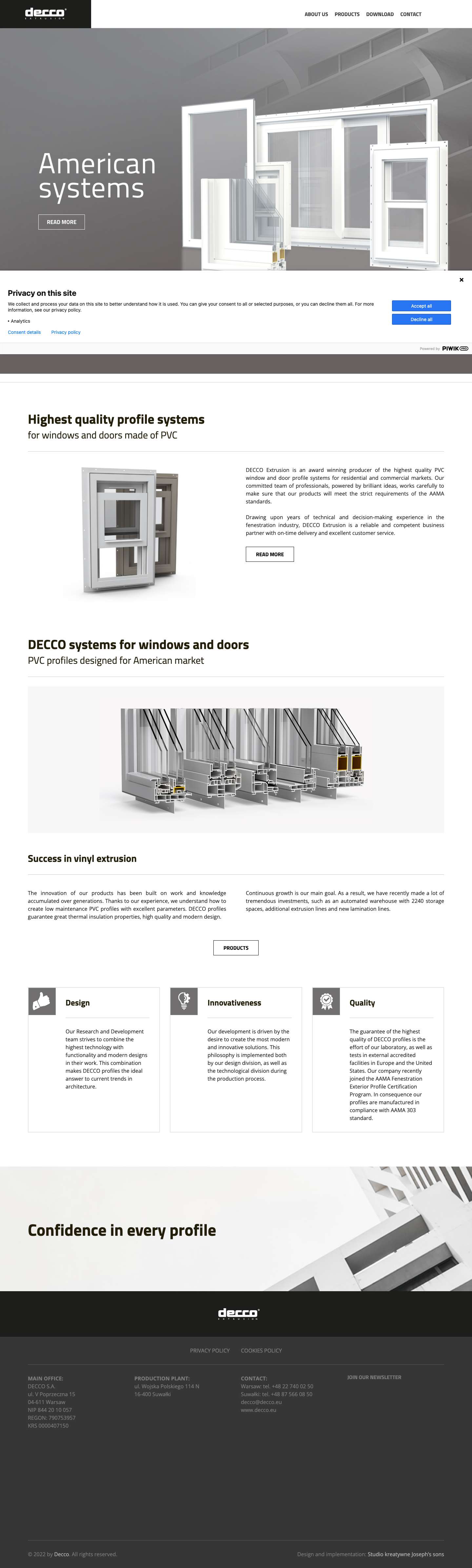 Homepage - Decco - Full Screenshot