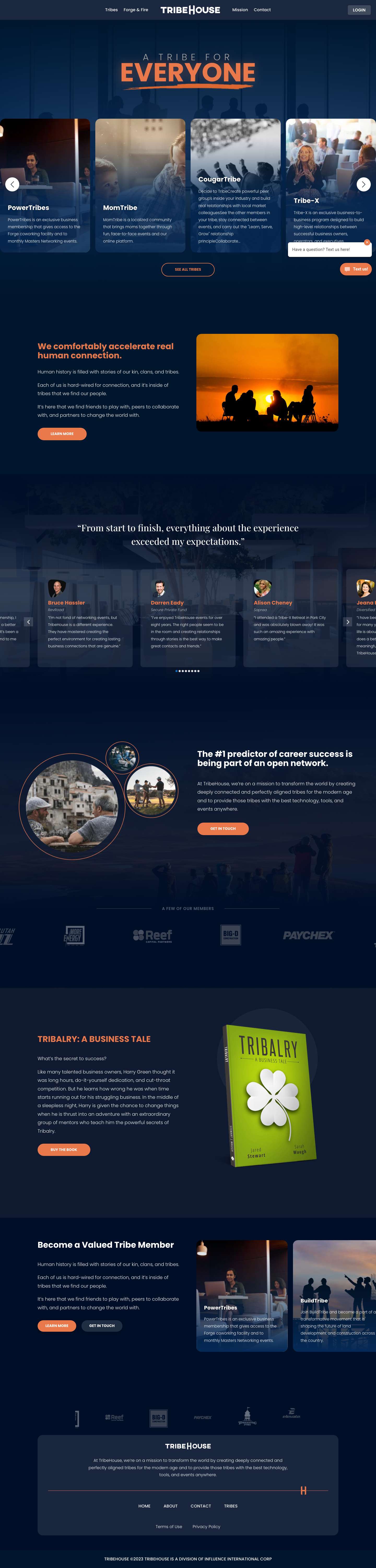 TribeHouse | A Place for Everyone - Full Screenshot