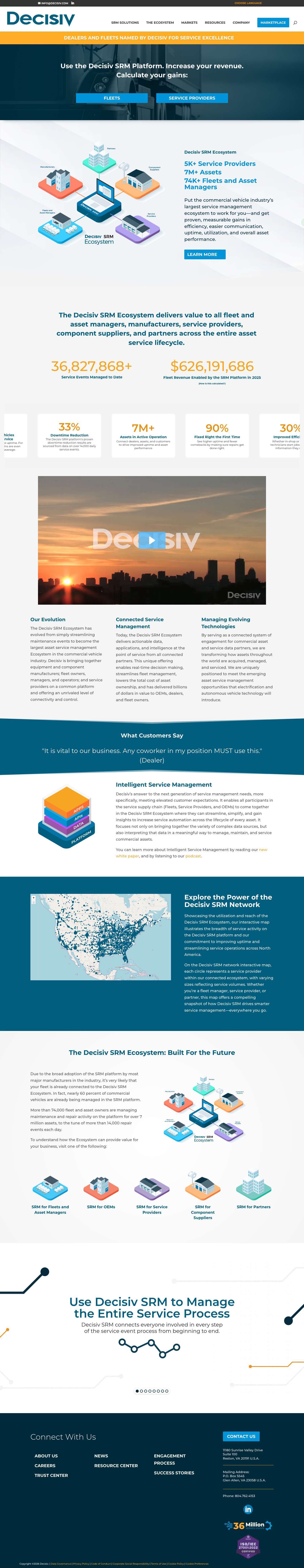 Decisiv SRM | Service Relationship Management Application - Full Screenshot