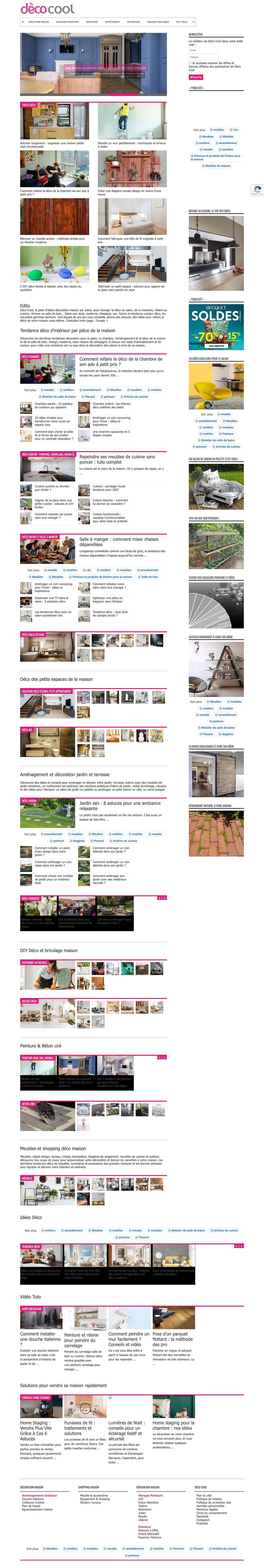 Décoration Maison et Idées déco Peinture par Pièce - Décoration Maison - Toutes les Idées Déco par pièces - Full Screenshot