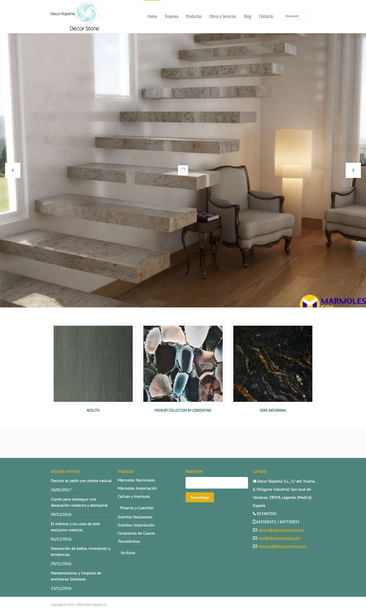 Home Page - Ropema - Full Screenshot