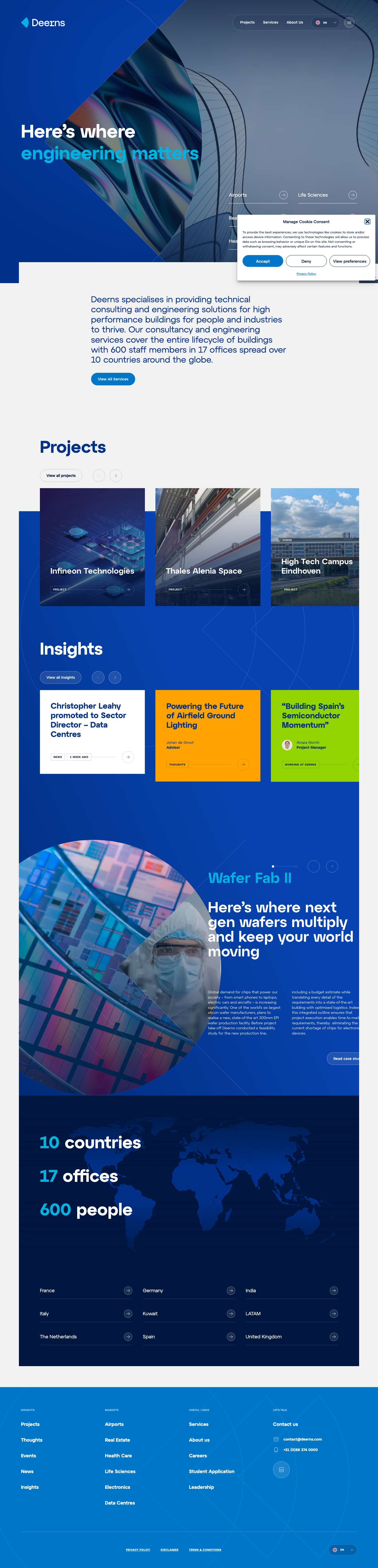 Deerns - Here’s where engineering matters - Full Screenshot