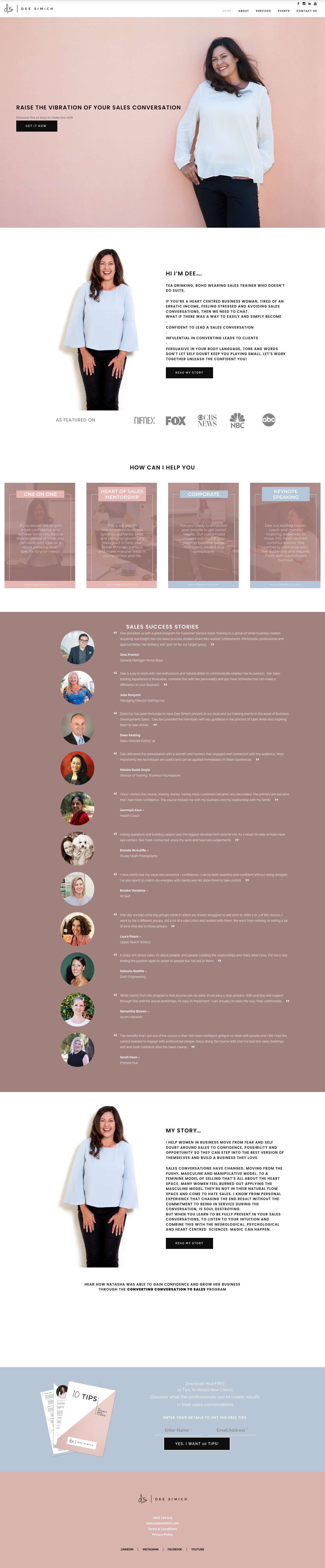 Home - Dee Simich - Full Screenshot