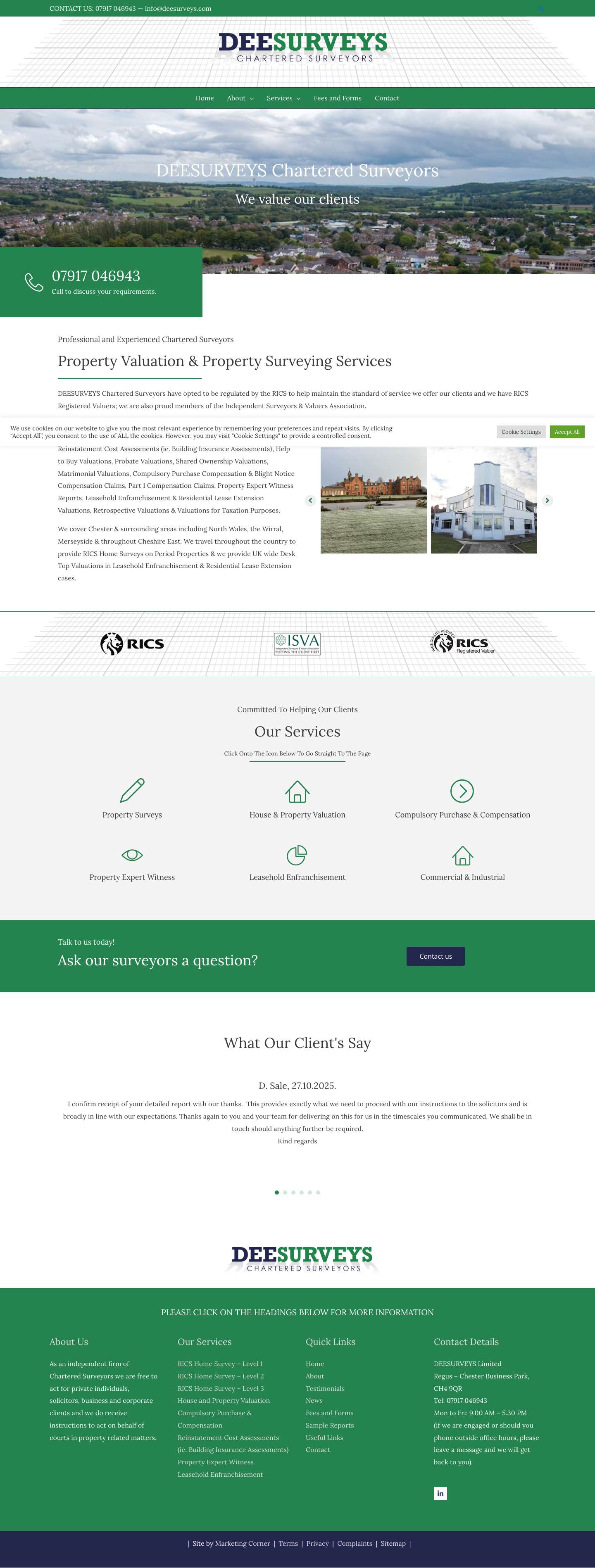 Dee Surveys - Full Screenshot