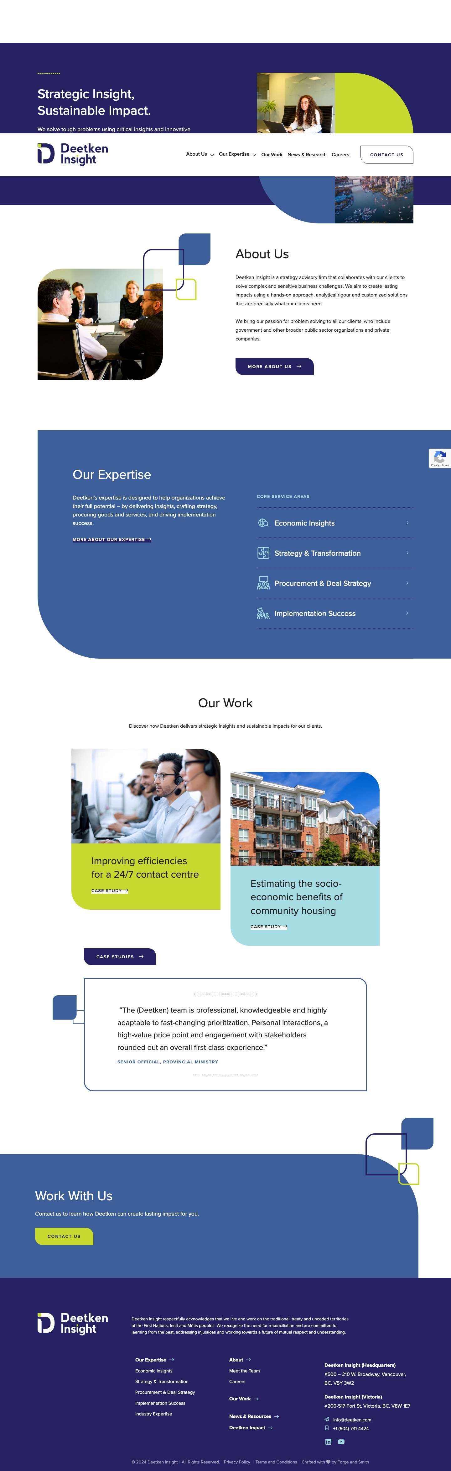 Solving Complex Business Challenges | Deetken Insight - Full Screenshot