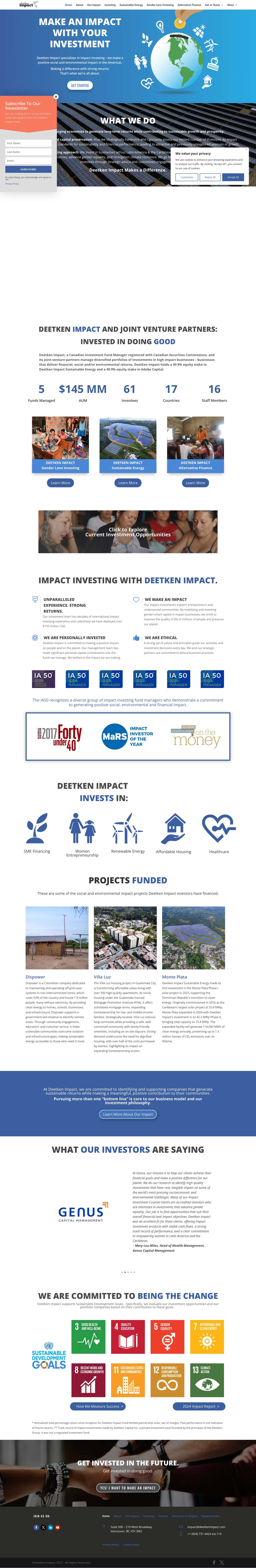 Home - Deetken Impact - Full Screenshot