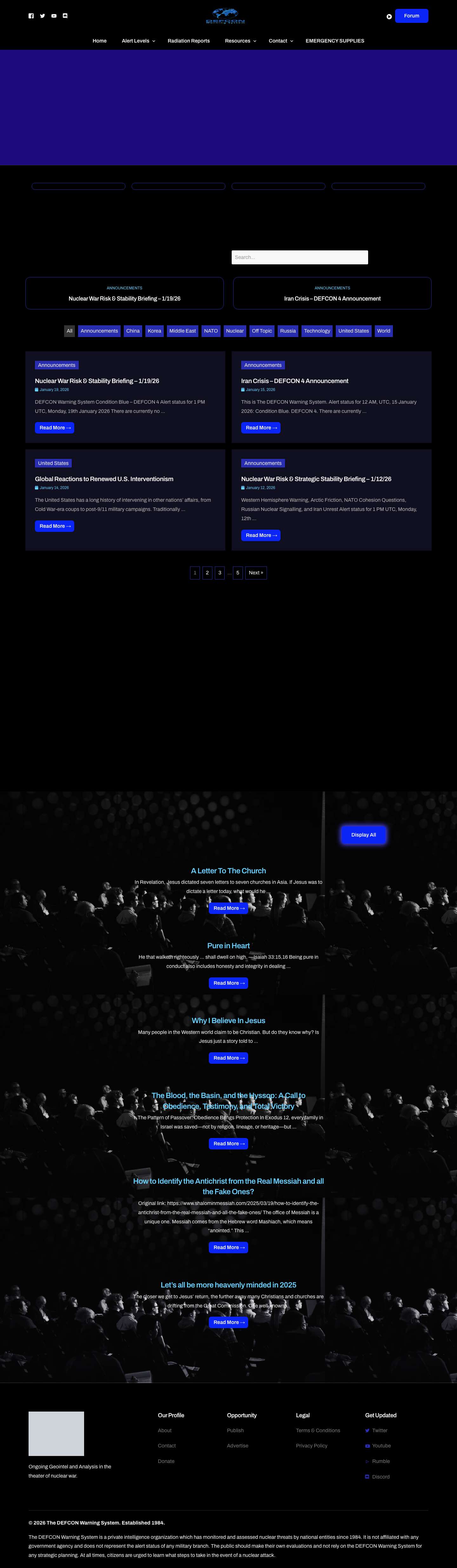 The DEFCON Warning System - The DEFCON Warning System ShopRumble - Full Screenshot