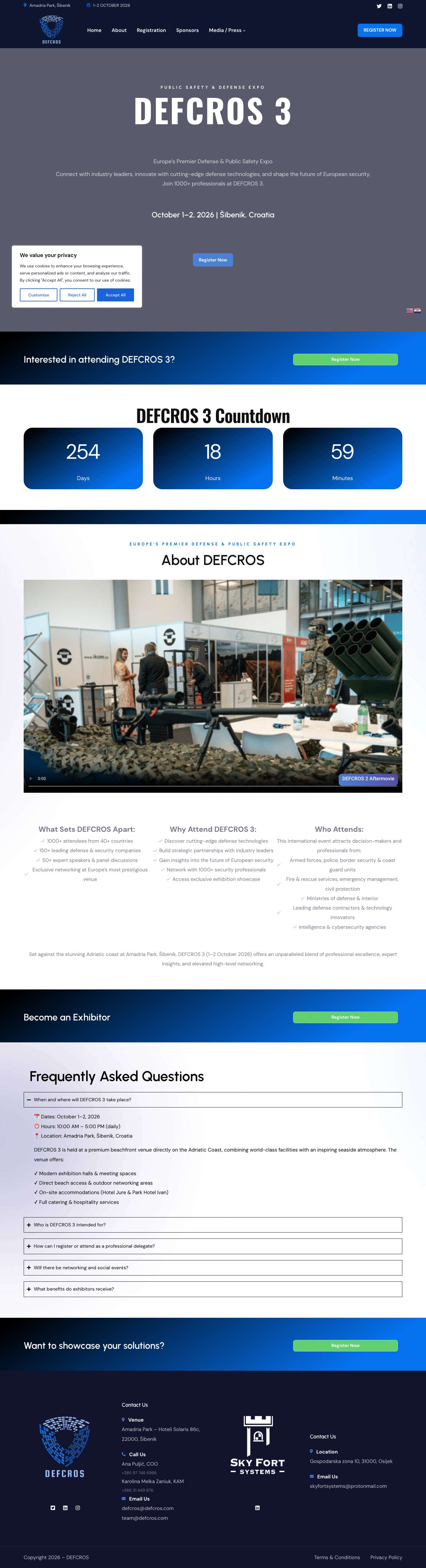 DEFCROS – Public Safety & Defense Expo - Full Screenshot