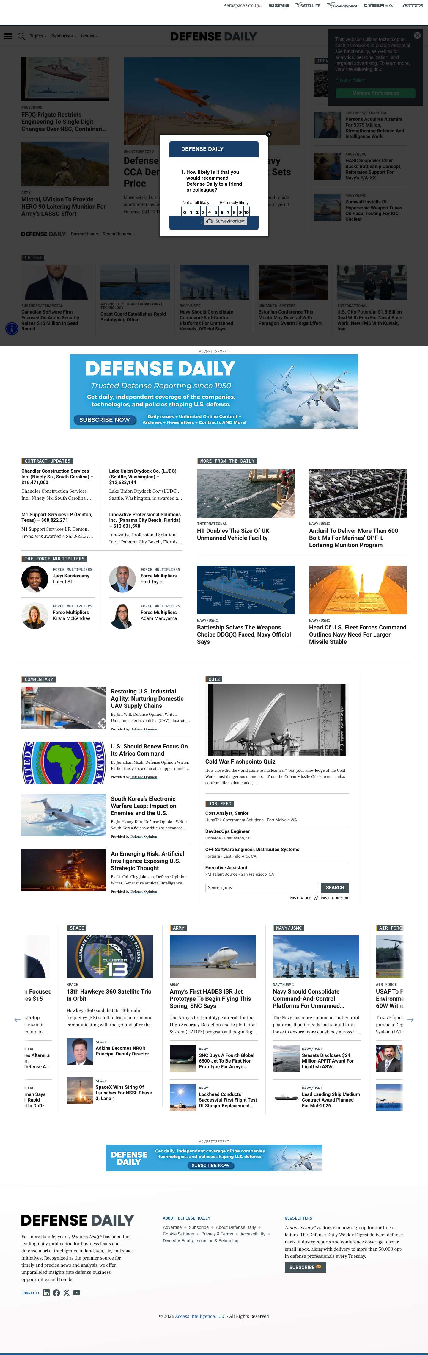 Defense DailySearch - Full Screenshot