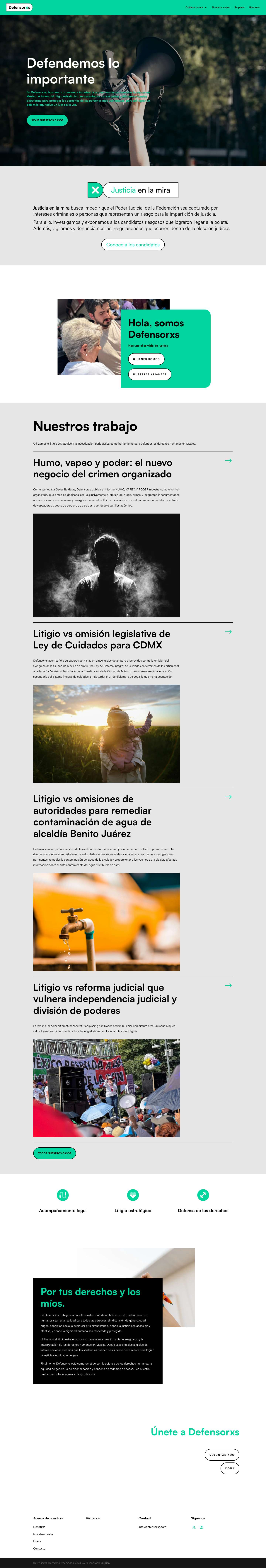 Defensorxs | Defender lo importante - Full Screenshot