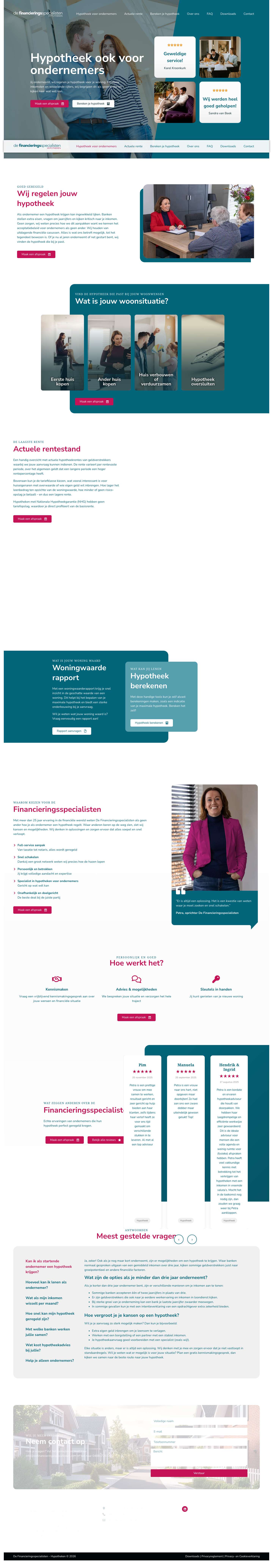 De Financieringsspecialisten - Hypotheek voor ondernemersReviews Carousel - Full Screenshot